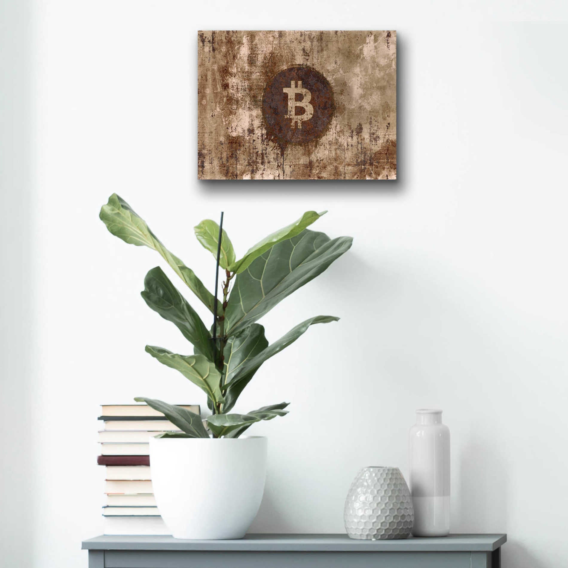 Epic Art 'Crypto Corrosion' by Andrea Haase Acrylic Glass Wall Art,16x12