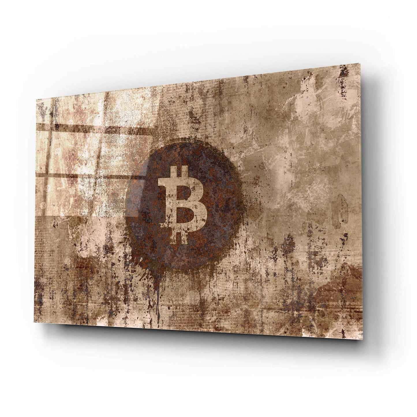 Epic Art 'Crypto Corrosion' by Andrea Haase Acrylic Glass Wall Art,24x16