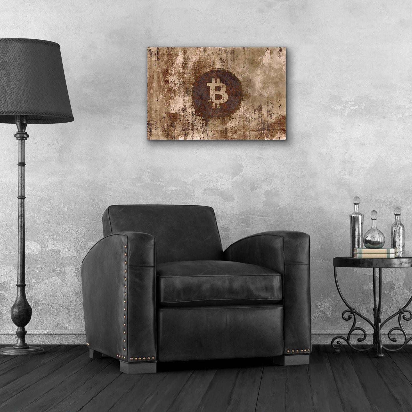 Epic Art 'Crypto Corrosion' by Andrea Haase Acrylic Glass Wall Art,24x16