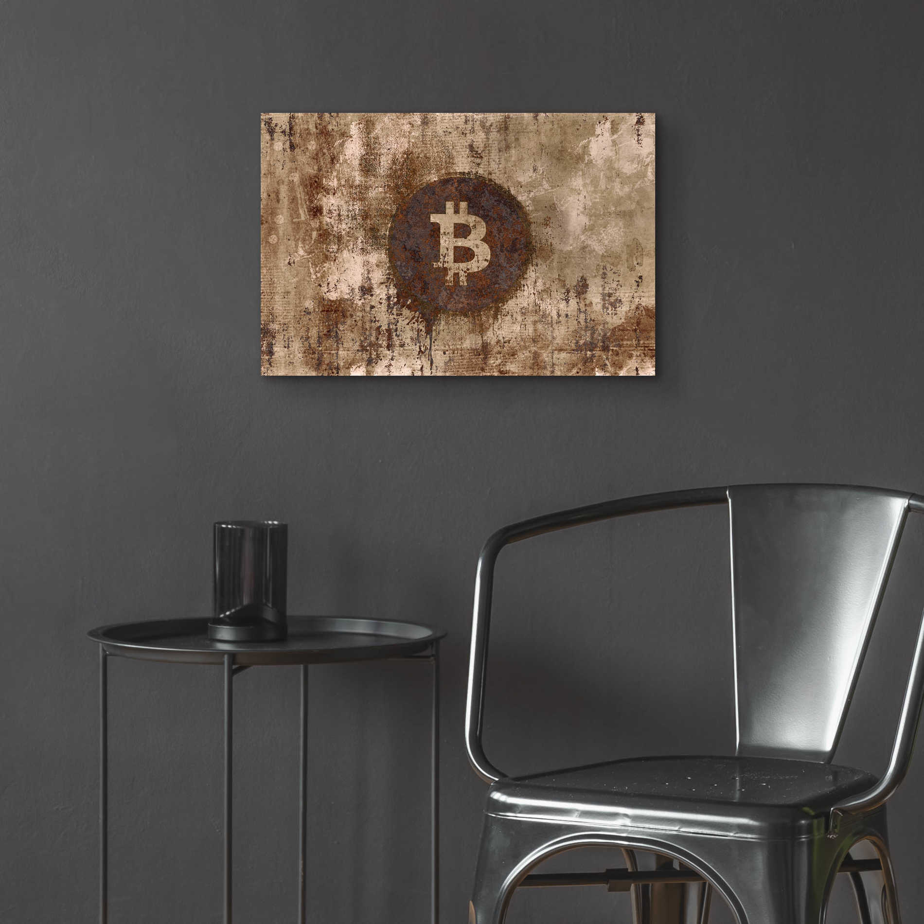 Epic Art 'Crypto Corrosion' by Andrea Haase Acrylic Glass Wall Art,24x16