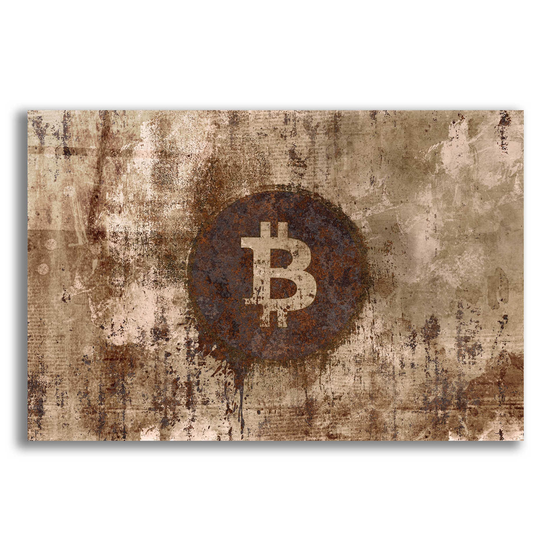 Epic Art 'Crypto Corrosion' by Andrea Haase Acrylic Glass Wall Art,24x16