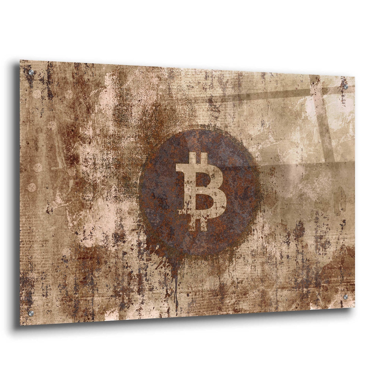 Epic Art 'Crypto Corrosion' by Andrea Haase Acrylic Glass Wall Art,36x24