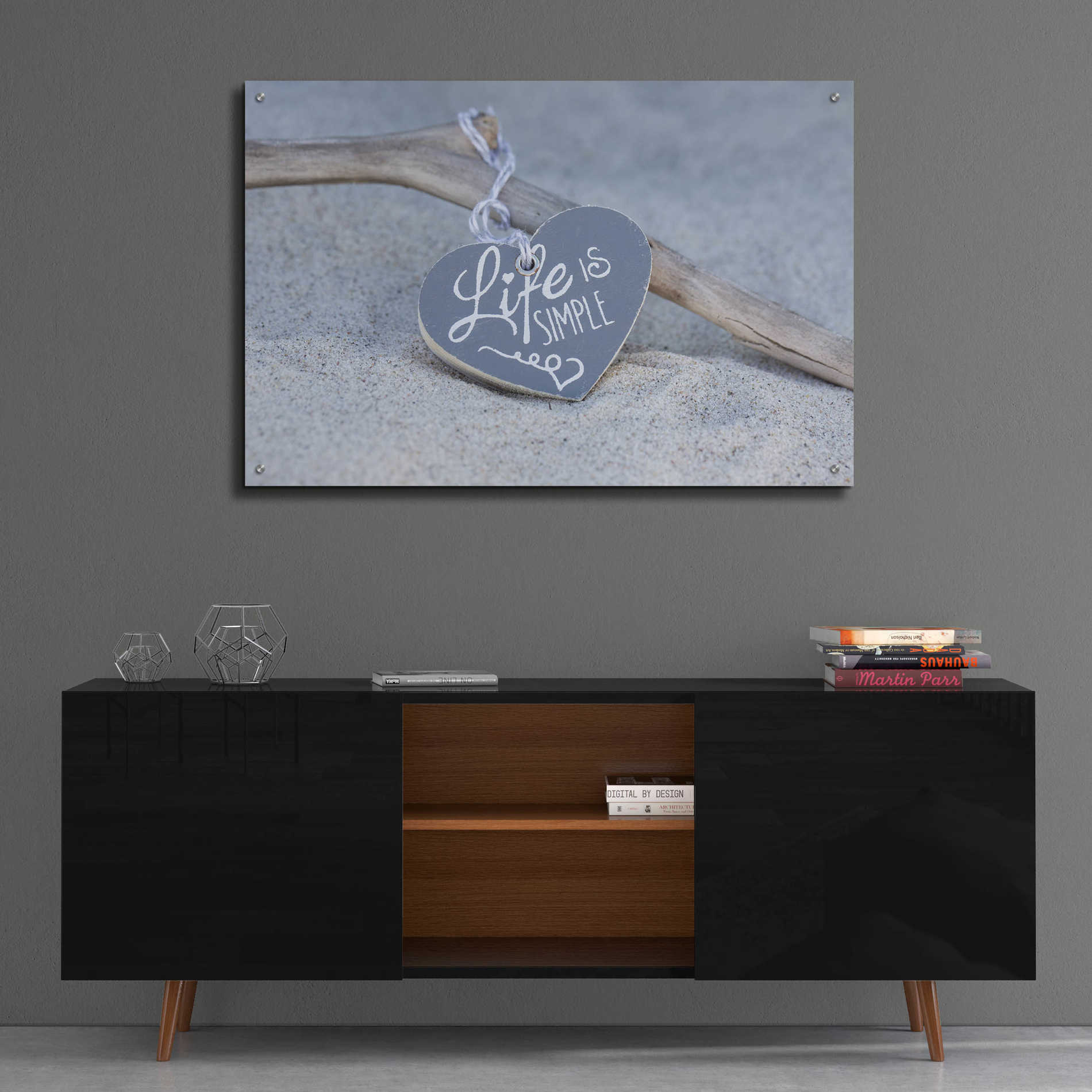 Epic Art 'Life Is Simple Still' by Andrea Haase Acrylic Glass Wall Art,36x24