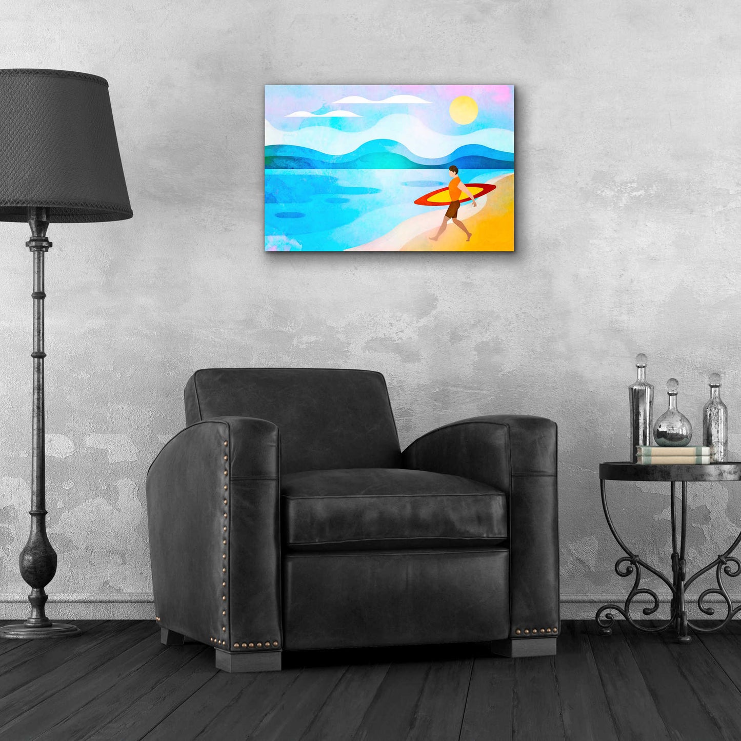 Epic Art 'Surfers Paradise' by Andrea Haase Acrylic Glass Wall Art,24x16