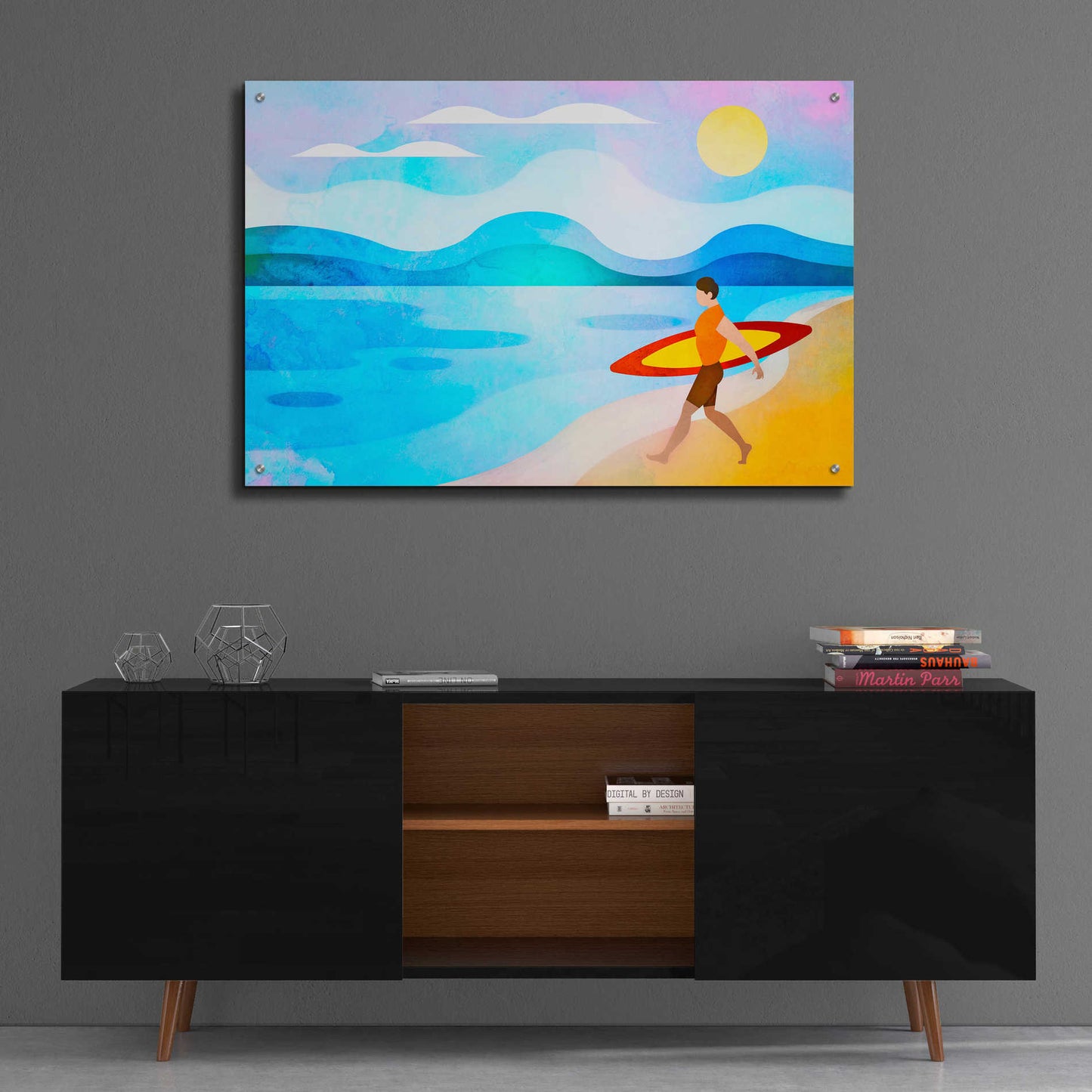 Epic Art 'Surfers Paradise' by Andrea Haase Acrylic Glass Wall Art,36x24