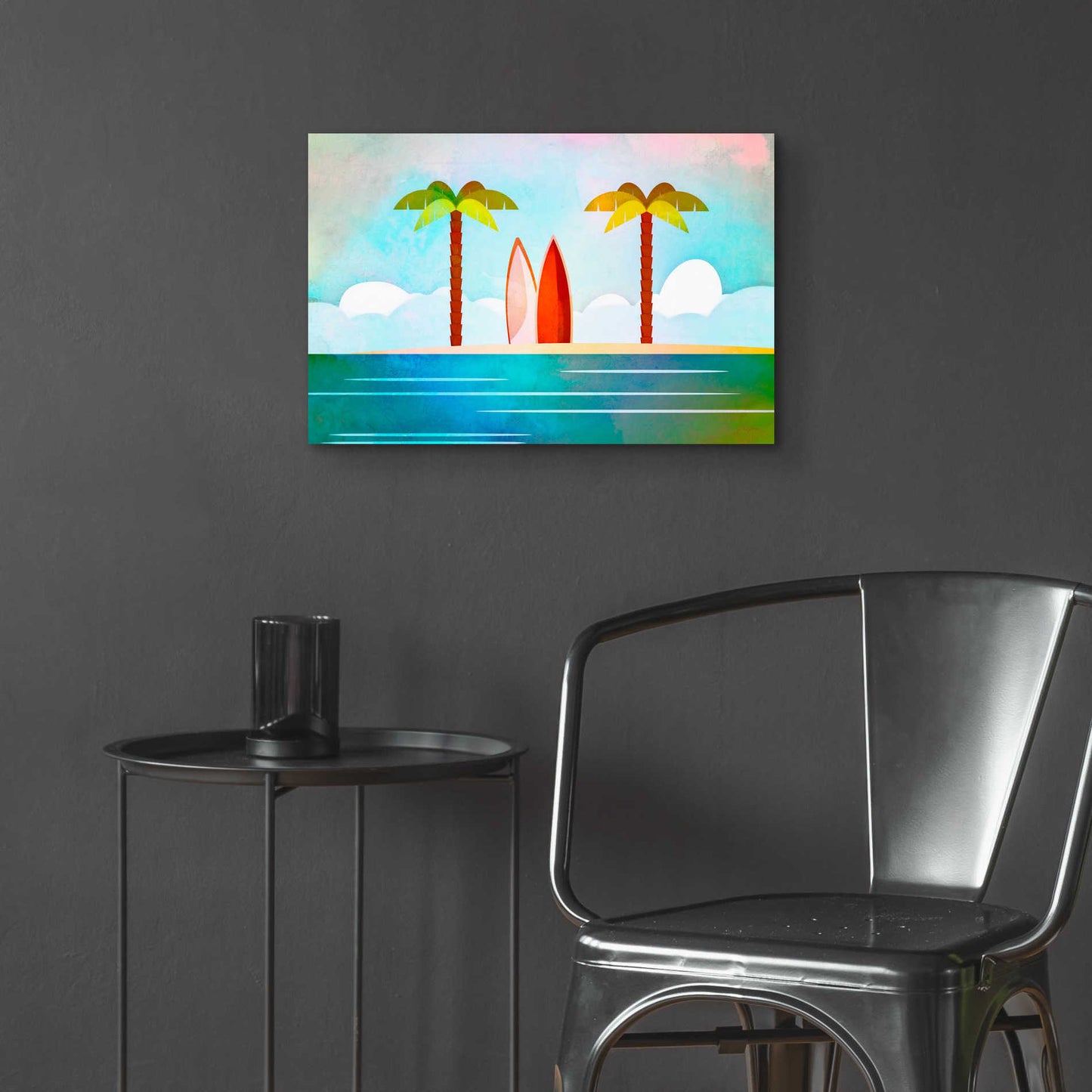 Epic Art 'Tropical Island' by Andrea Haase Acrylic Glass Wall Art,24x16