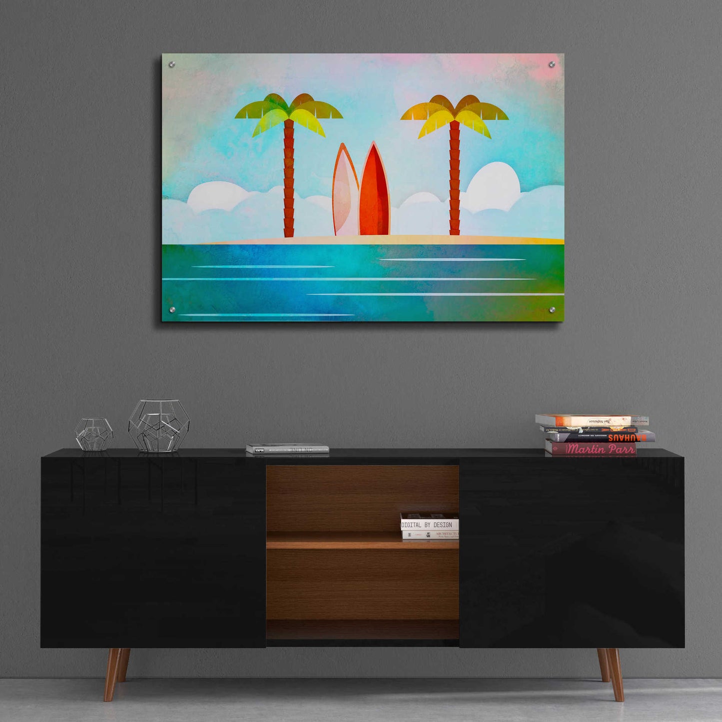 Epic Art 'Tropical Island' by Andrea Haase Acrylic Glass Wall Art,36x24