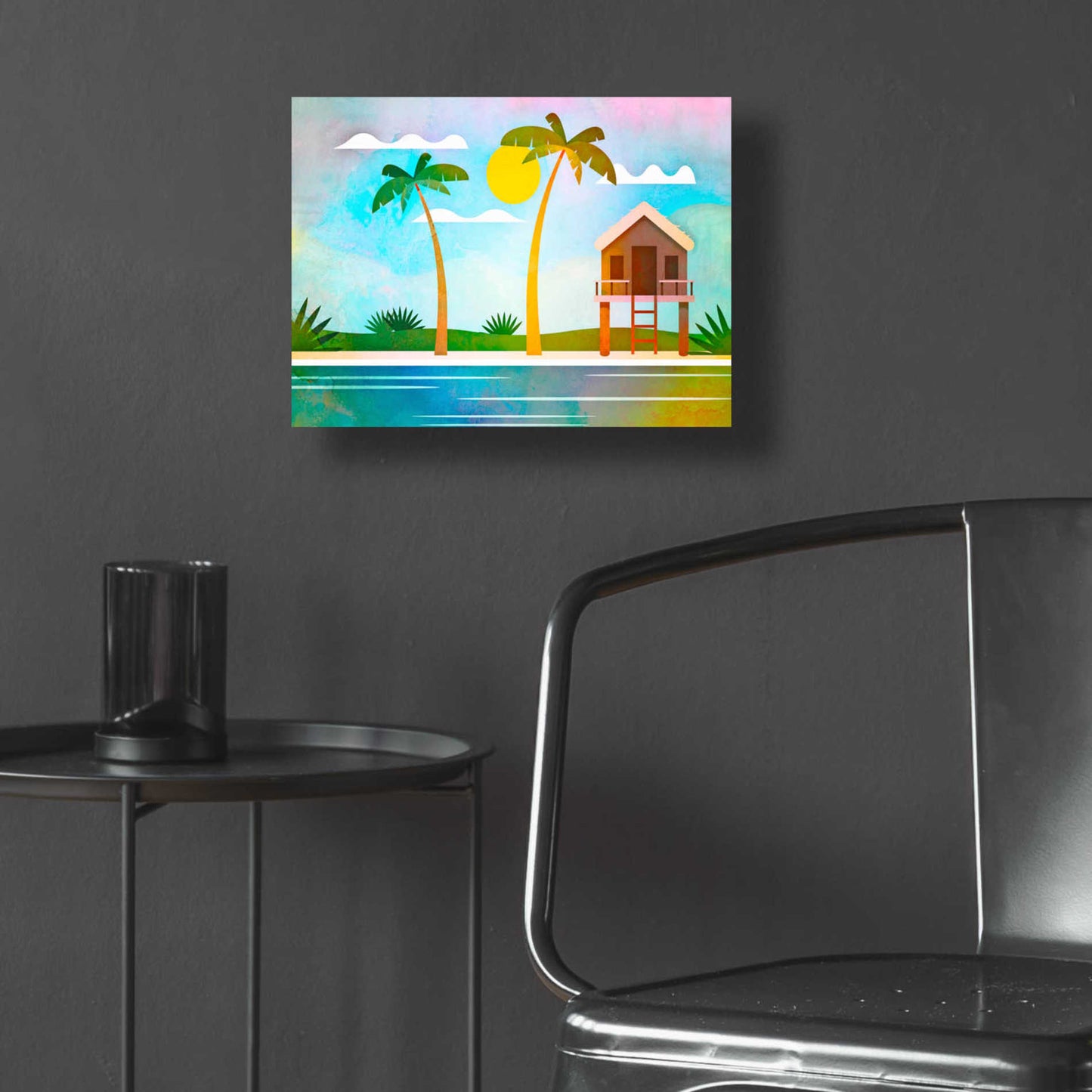 Epic Art 'Exotic Hideaway' by Andrea Haase Acrylic Glass Wall Art,16x12