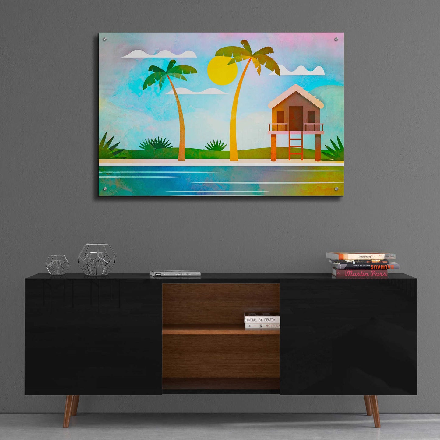 Epic Art 'Exotic Hideaway' by Andrea Haase Acrylic Glass Wall Art,36x24