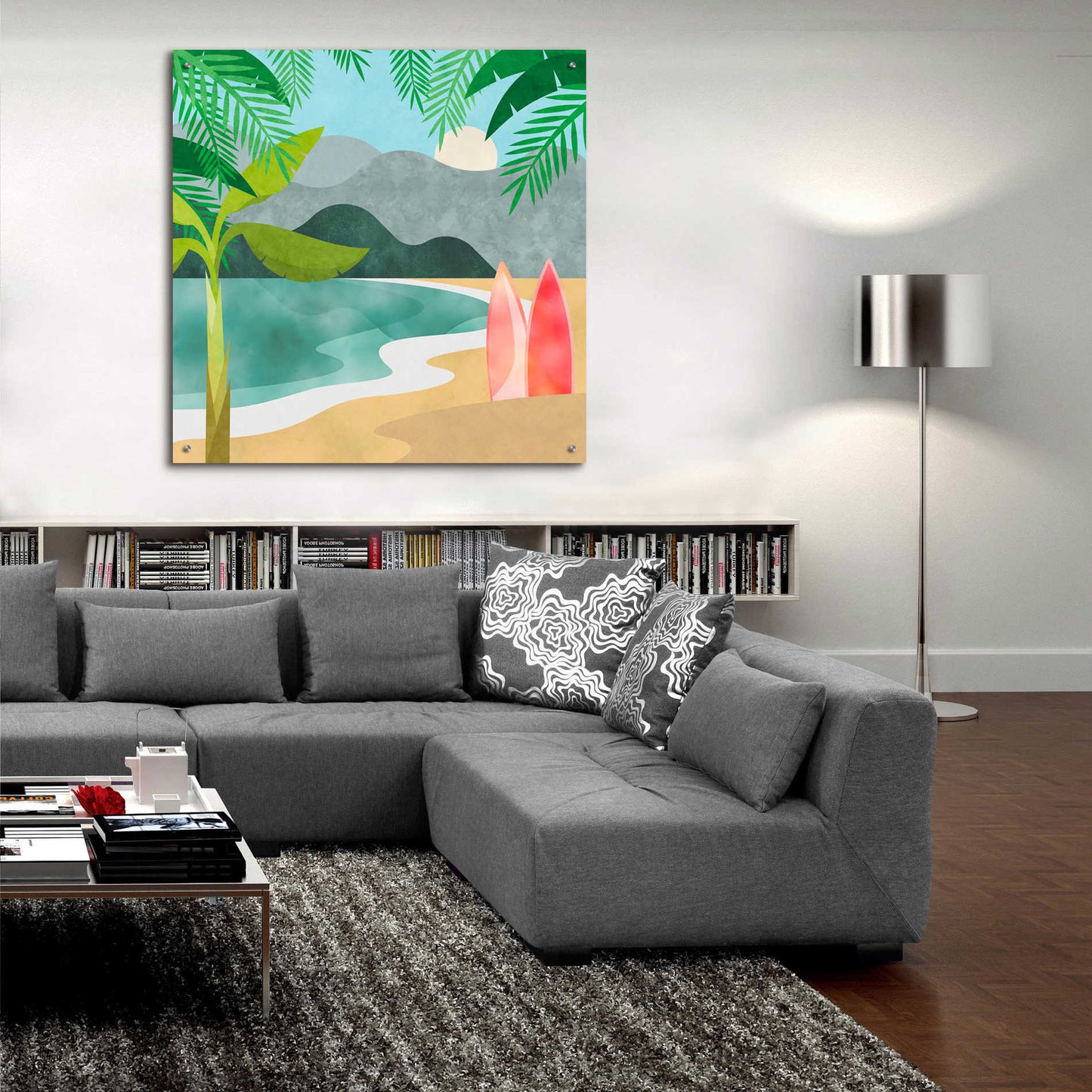 Epic Art 'Secret Surf Spot' by Andrea Haase Acrylic Glass Wall Art,36x36