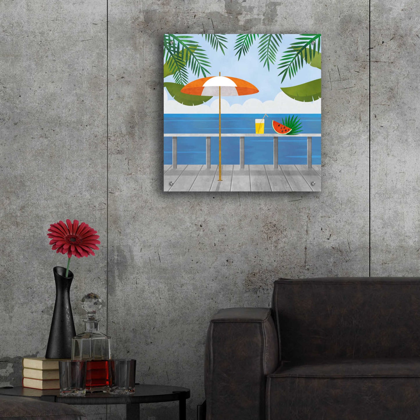 Epic Art 'Enjoy The View' by Andrea Haase Acrylic Glass Wall Art,24x24