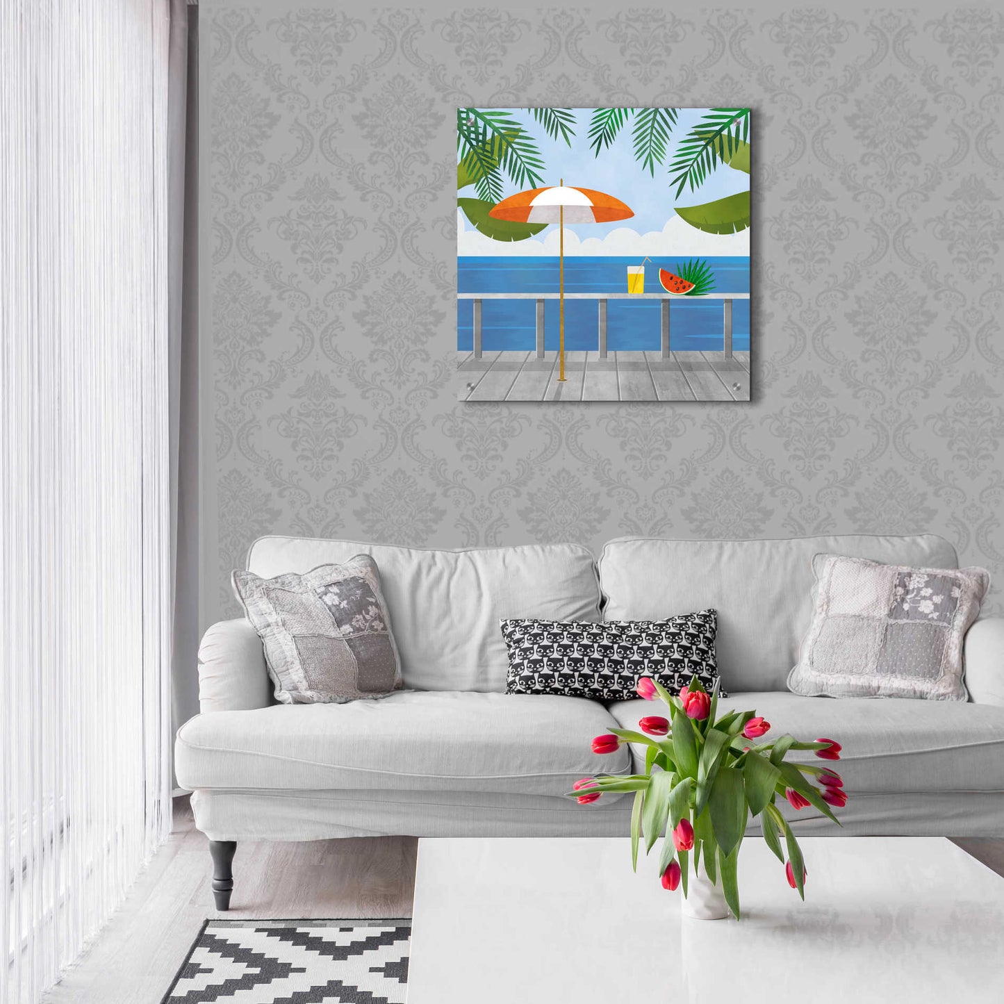 Epic Art 'Enjoy The View' by Andrea Haase Acrylic Glass Wall Art,24x24