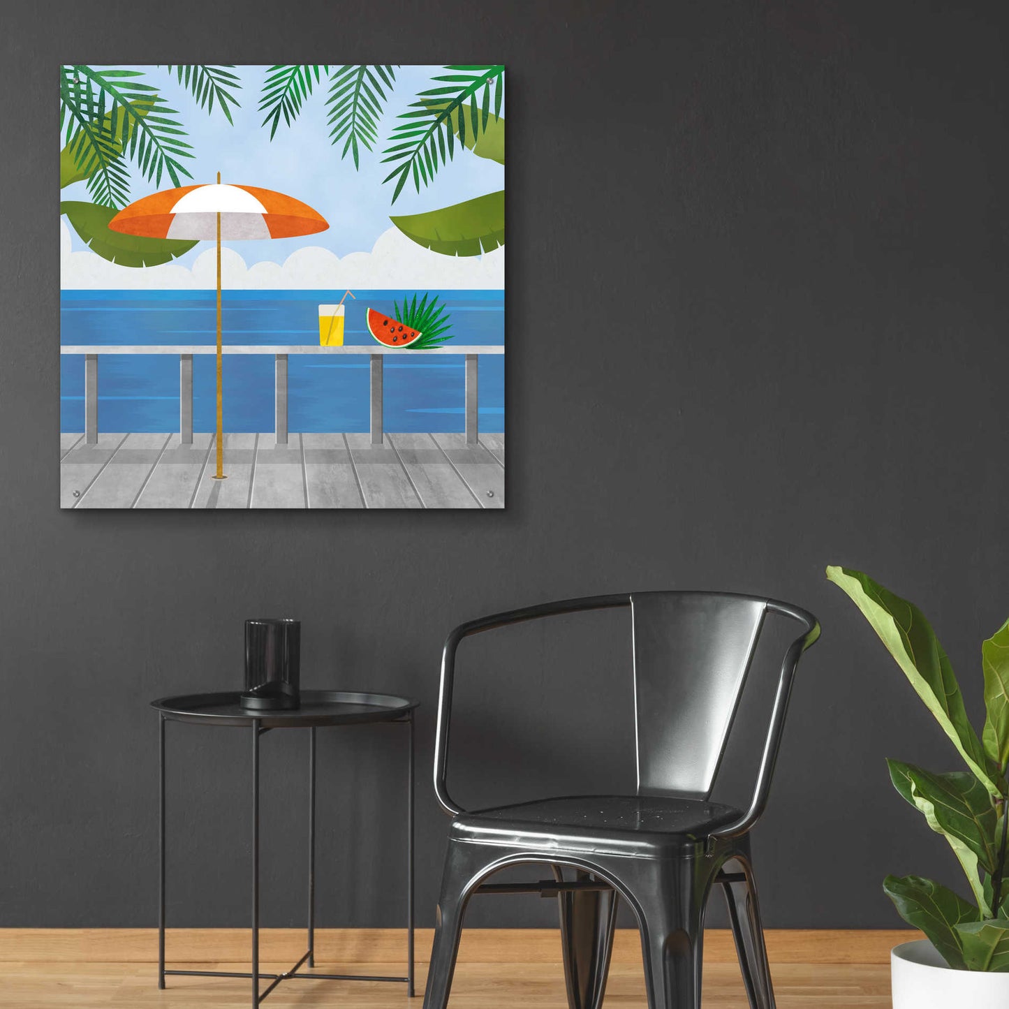 Epic Art 'Enjoy The View' by Andrea Haase Acrylic Glass Wall Art,36x36