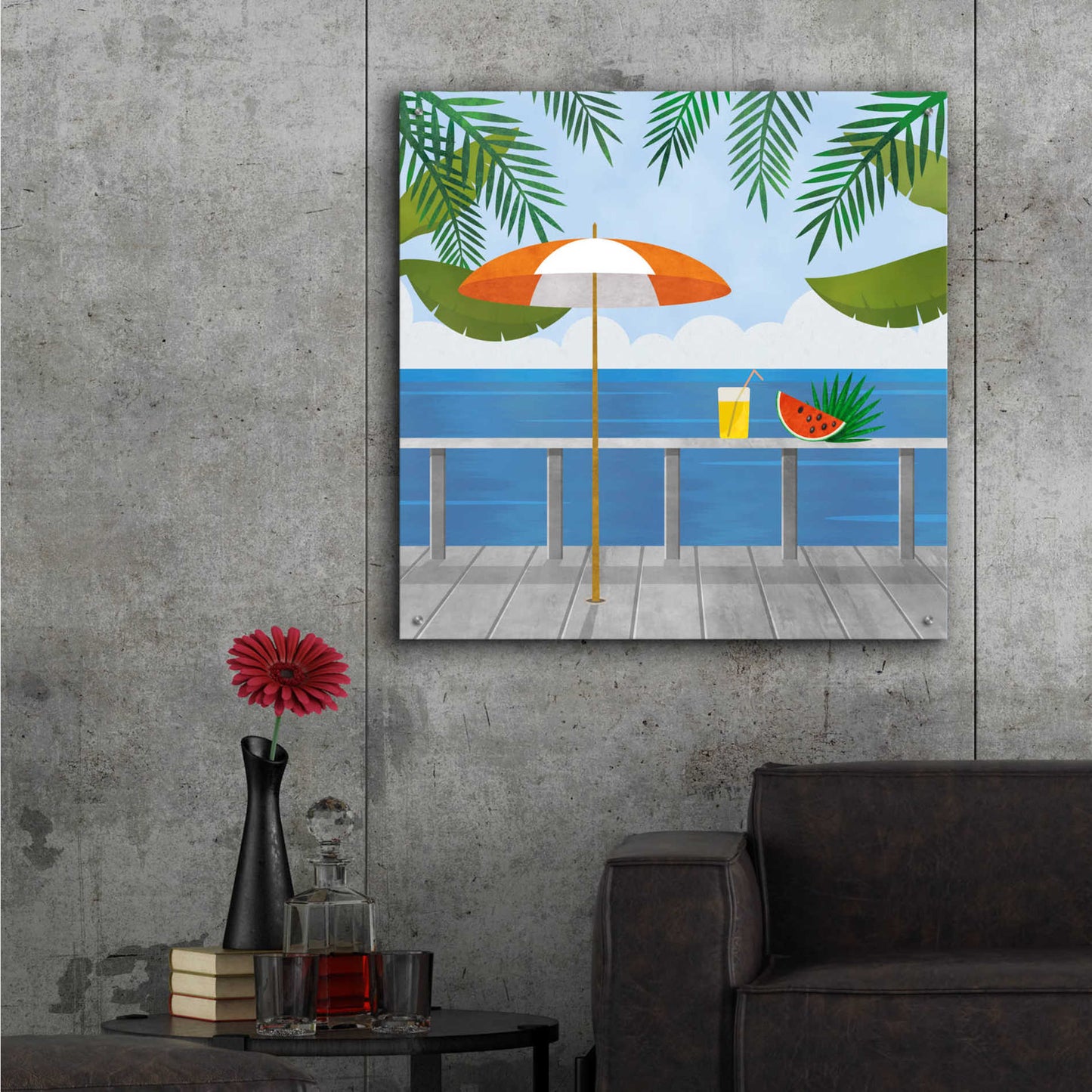 Epic Art 'Enjoy The View' by Andrea Haase Acrylic Glass Wall Art,36x36