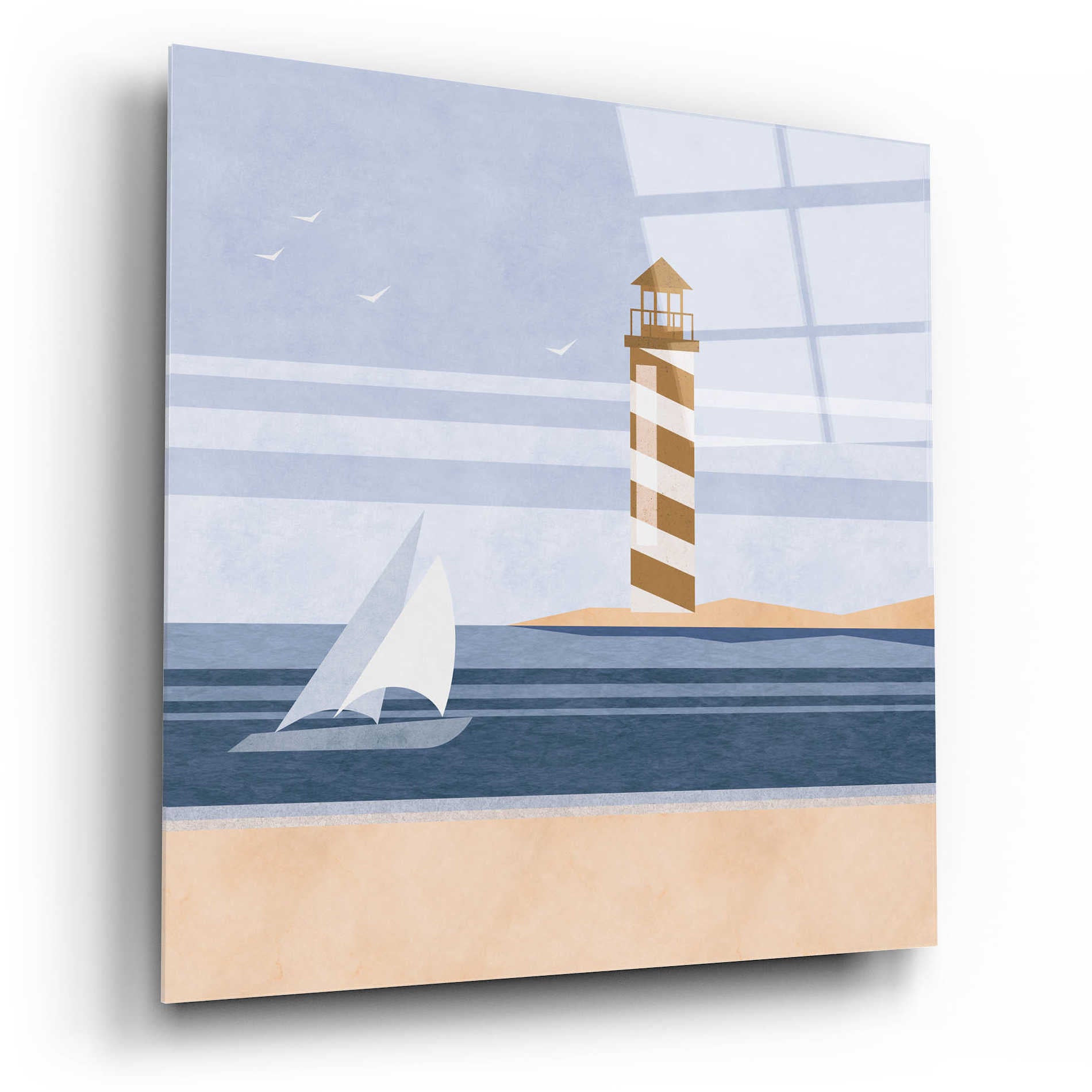 Epic Art 'cape Cod Lighthouse' by Andrea Haase Acrylic Glass Wall Art,12x12