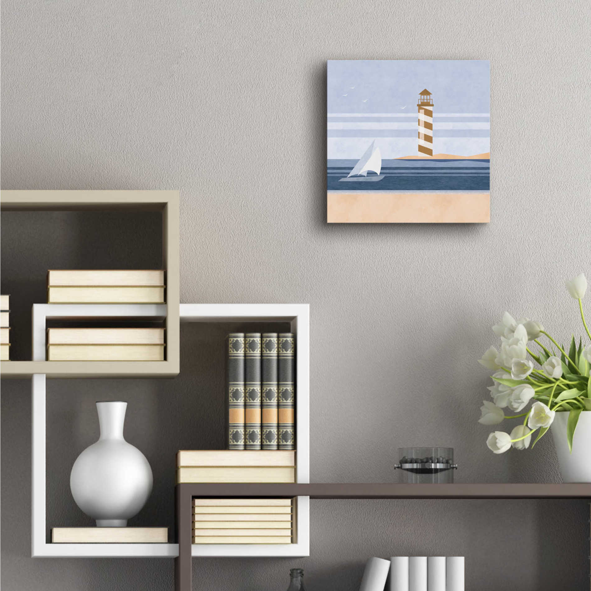 Epic Art 'cape Cod Lighthouse' by Andrea Haase Acrylic Glass Wall Art,12x12