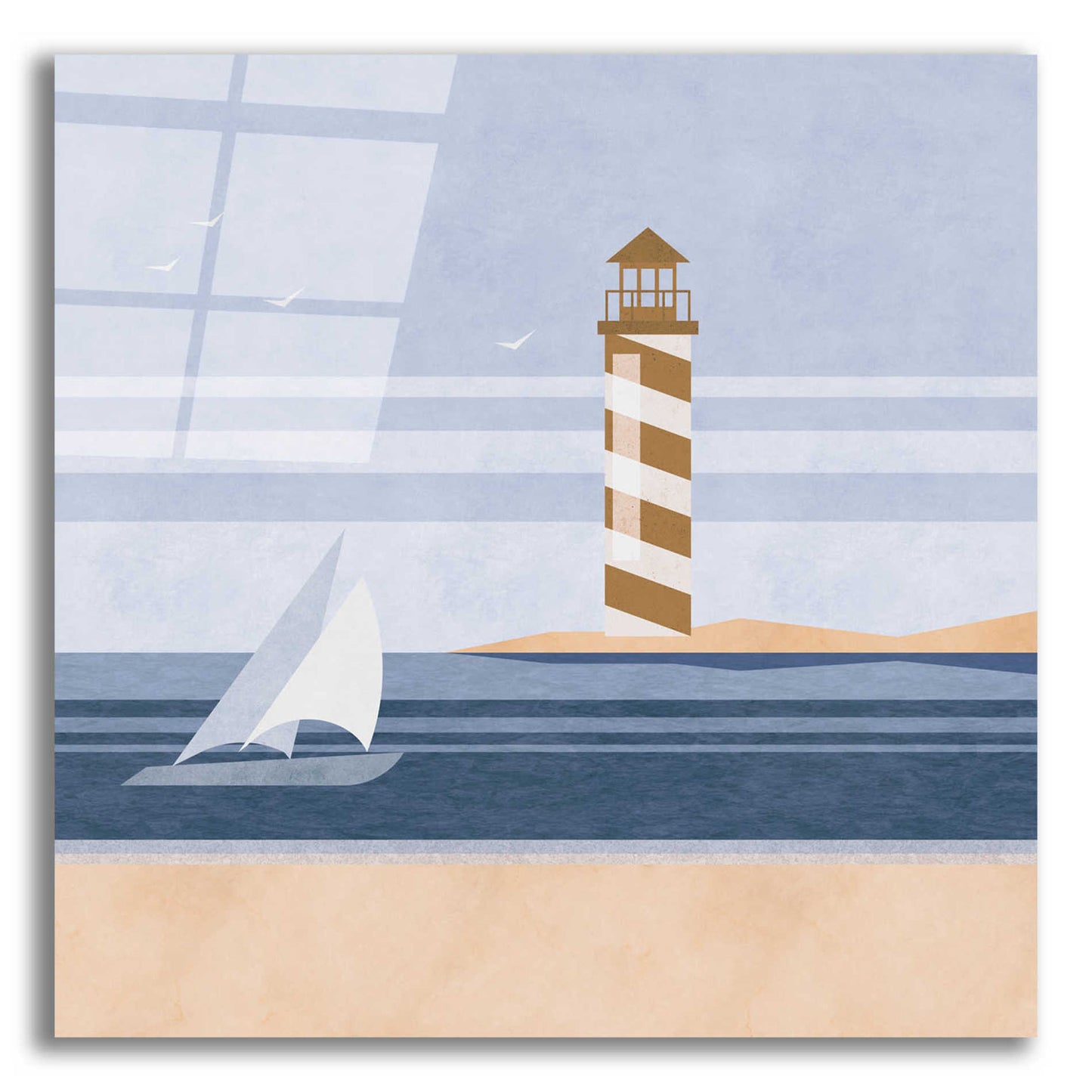 Epic Art 'cape Cod Lighthouse' by Andrea Haase Acrylic Glass Wall Art,12x12