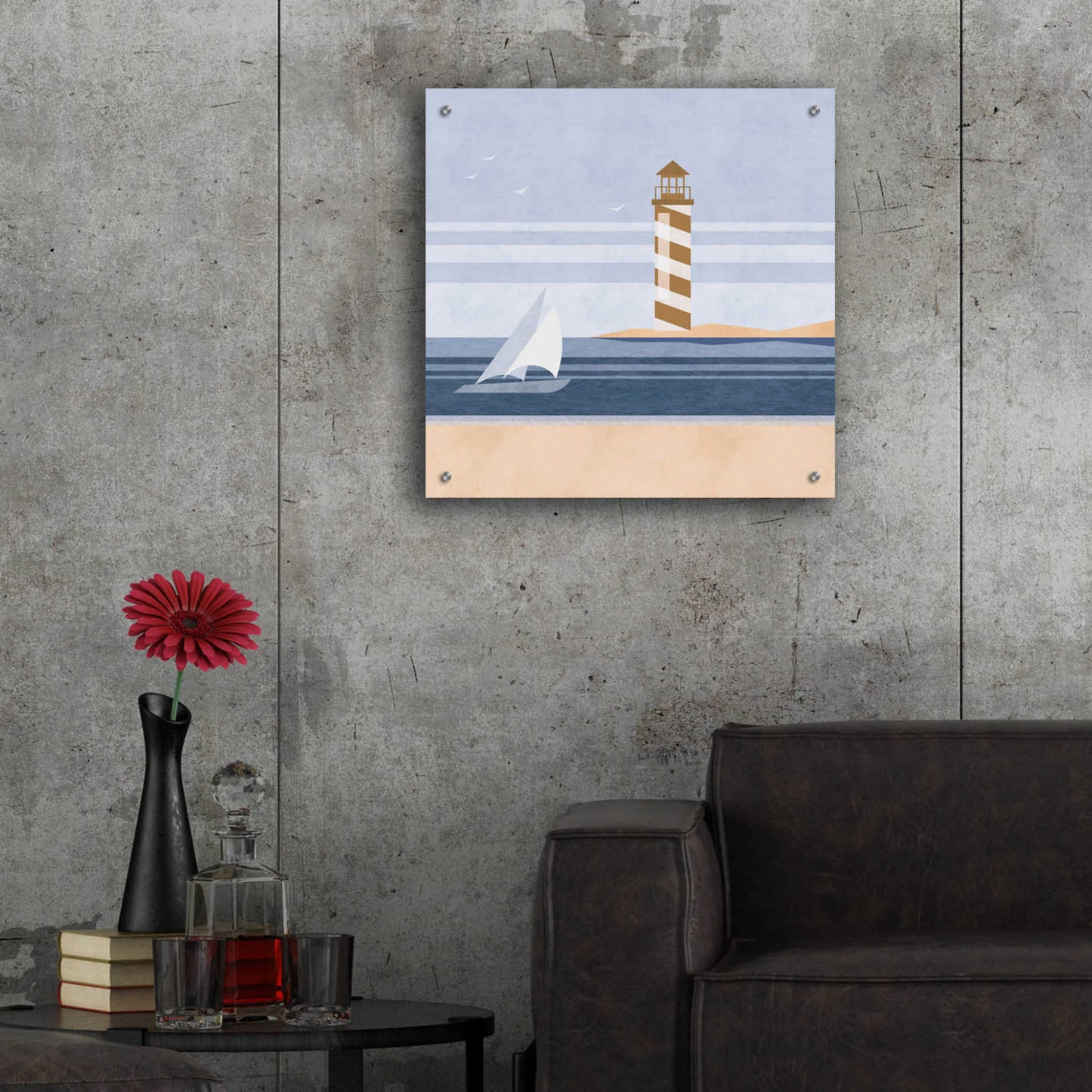 Epic Art 'cape Cod Lighthouse' by Andrea Haase Acrylic Glass Wall Art,24x24