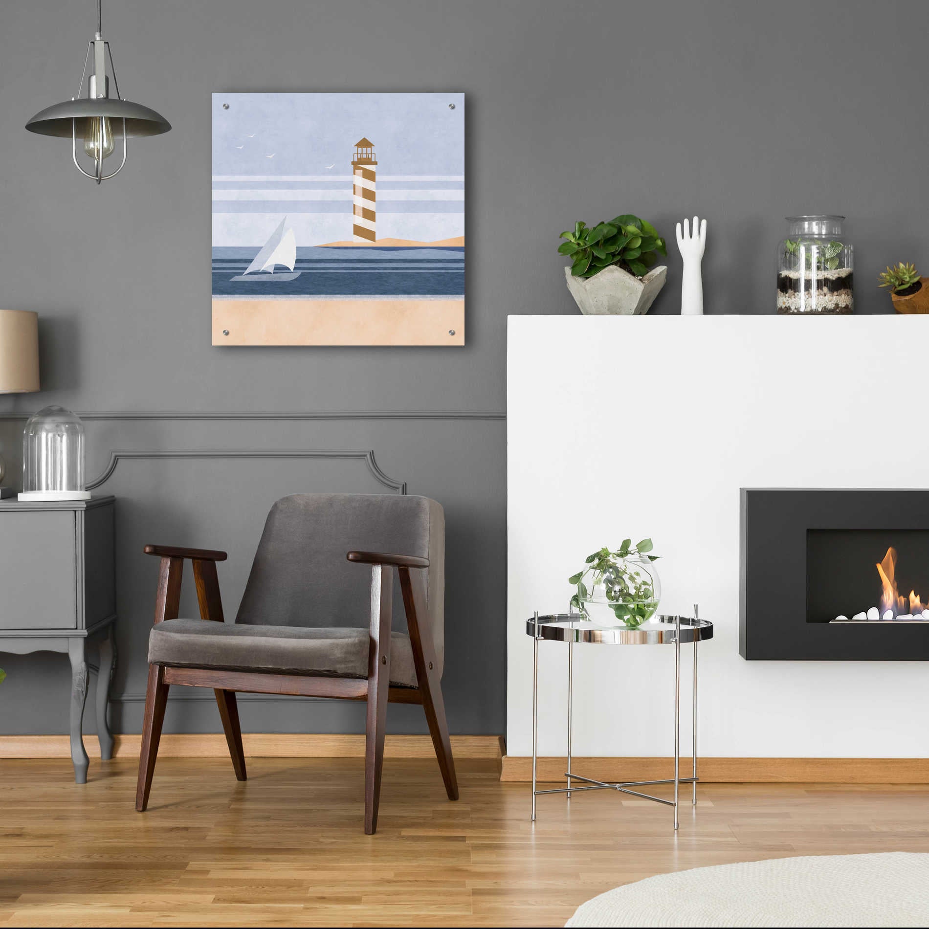 Epic Art 'cape Cod Lighthouse' by Andrea Haase Acrylic Glass Wall Art,24x24