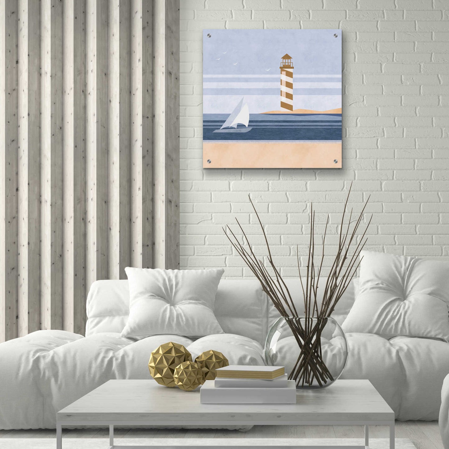 Epic Art 'cape Cod Lighthouse' by Andrea Haase Acrylic Glass Wall Art,24x24