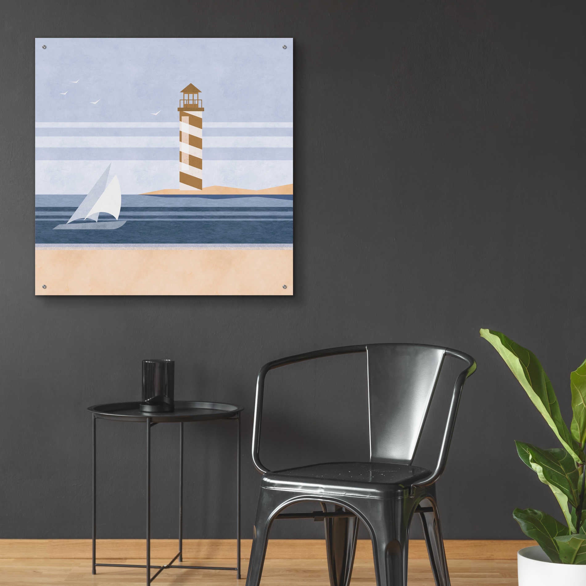 Epic Art 'cape Cod Lighthouse' by Andrea Haase Acrylic Glass Wall Art,36x36