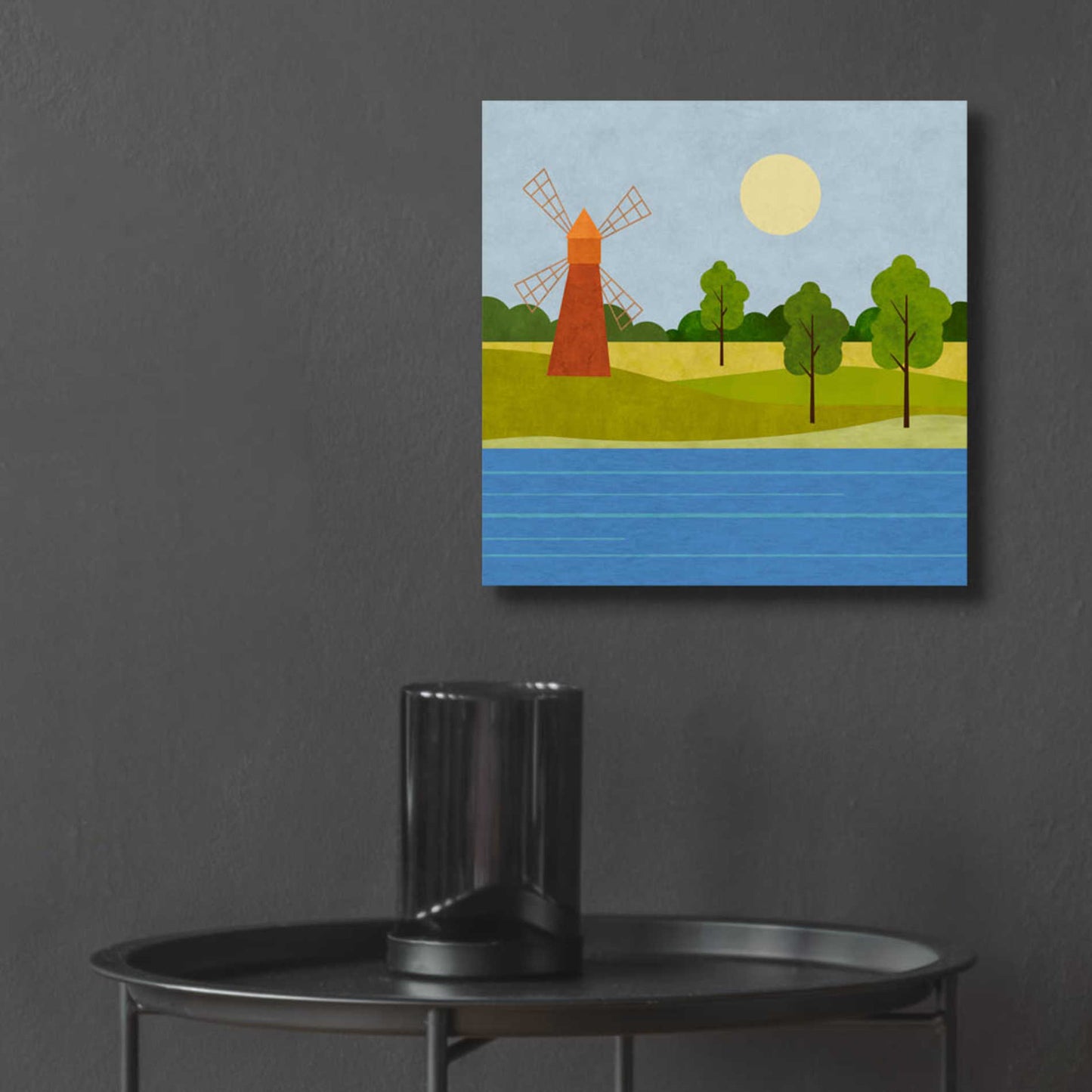 Epic Art 'The Old Windmill' by Andrea Haase Acrylic Glass Wall Art,12x12