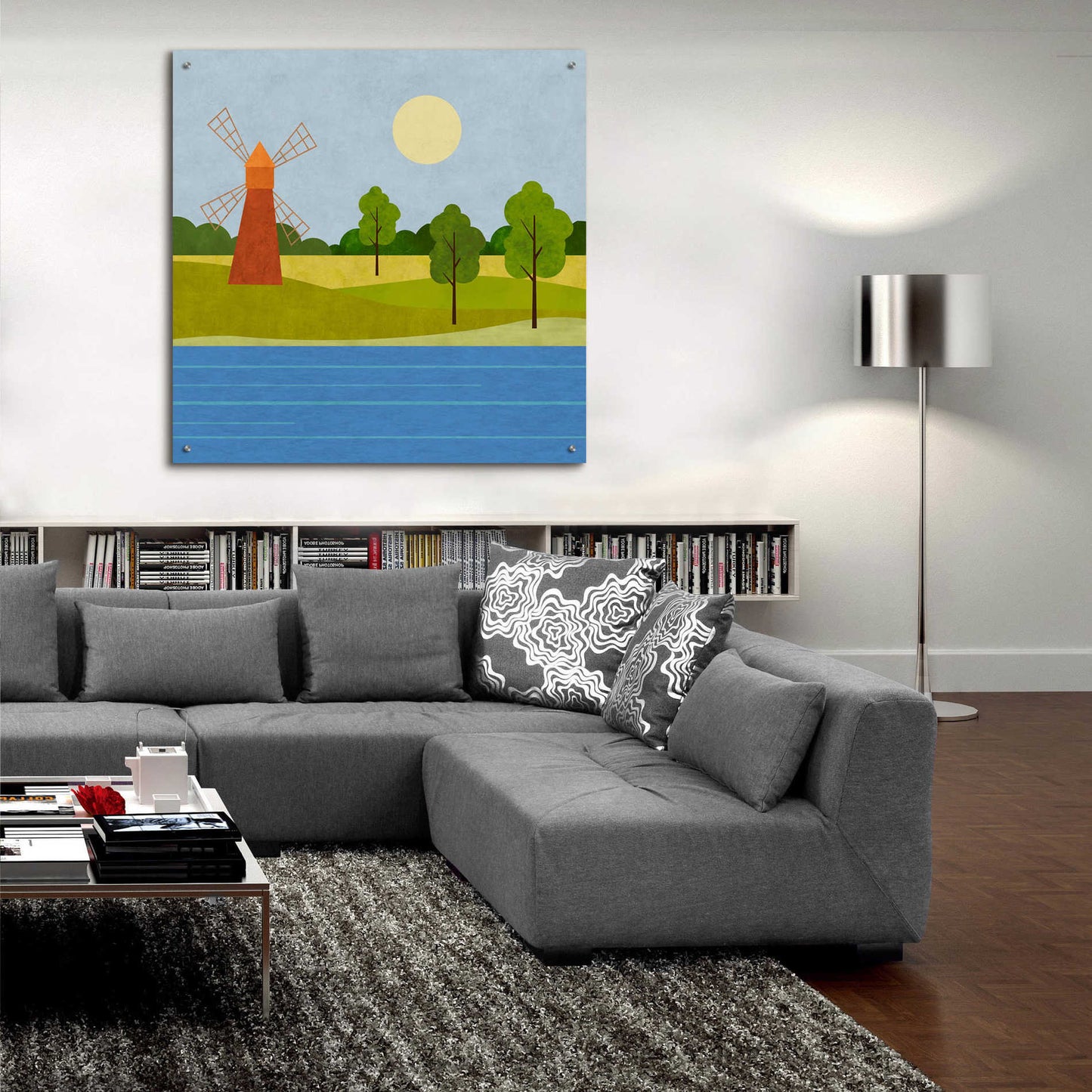 Epic Art 'The Old Windmill' by Andrea Haase Acrylic Glass Wall Art,36x36