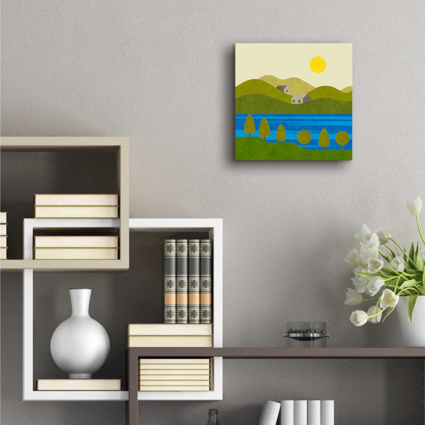 Epic Art 'River View' by Andrea Haase Acrylic Glass Wall Art,12x12