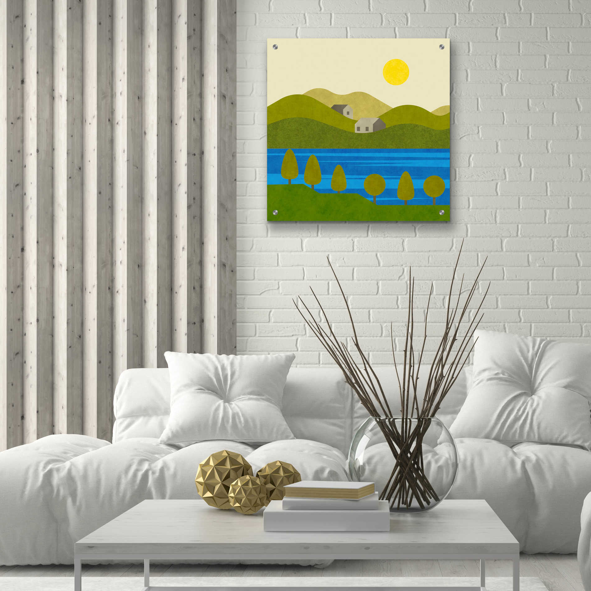 Epic Art 'River View' by Andrea Haase Acrylic Glass Wall Art,24x24