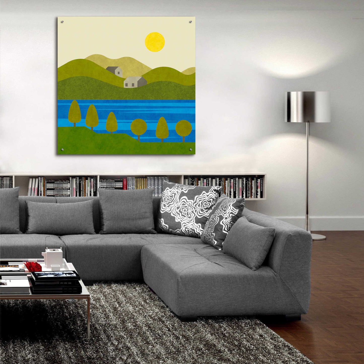 Epic Art 'River View' by Andrea Haase Acrylic Glass Wall Art,36x36