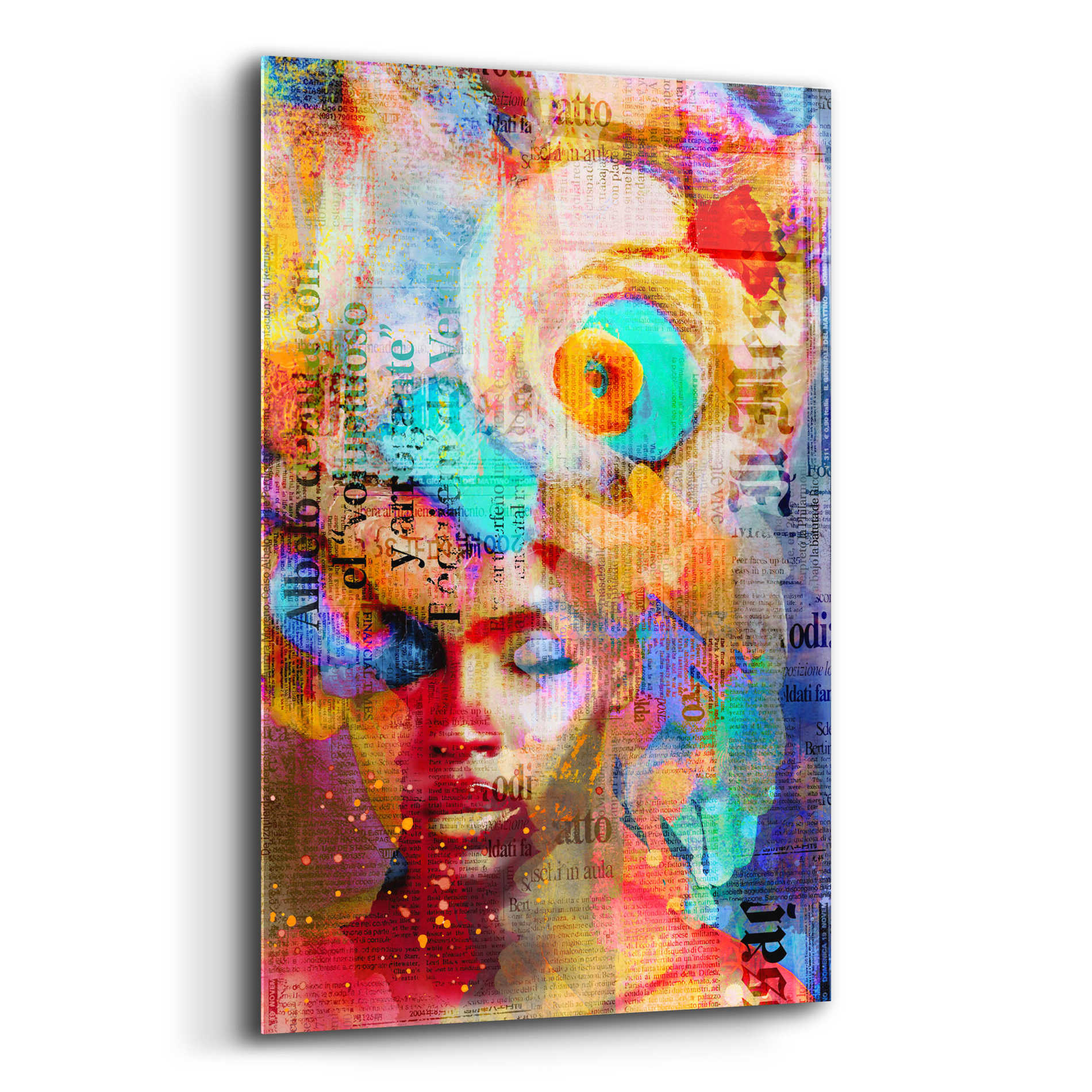 Epic Art 'New York City Girl' by Andrea Haase Acrylic Glass Wall Art,12x16