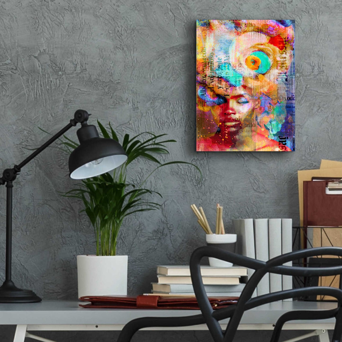 Epic Art 'New York City Girl' by Andrea Haase Acrylic Glass Wall Art,12x16