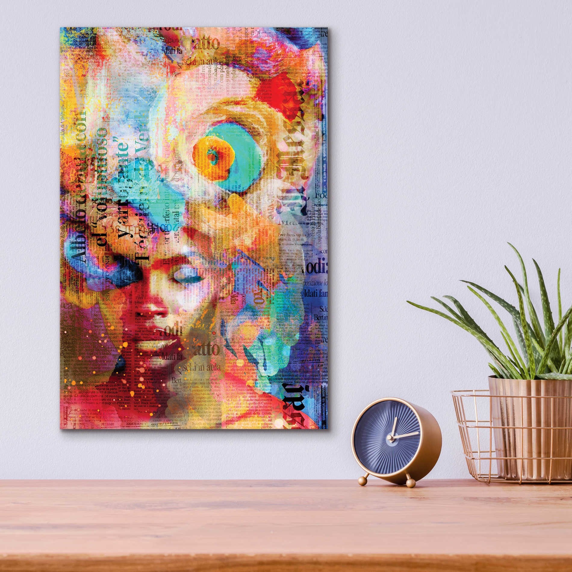 Epic Art 'New York City Girl' by Andrea Haase Acrylic Glass Wall Art,12x16