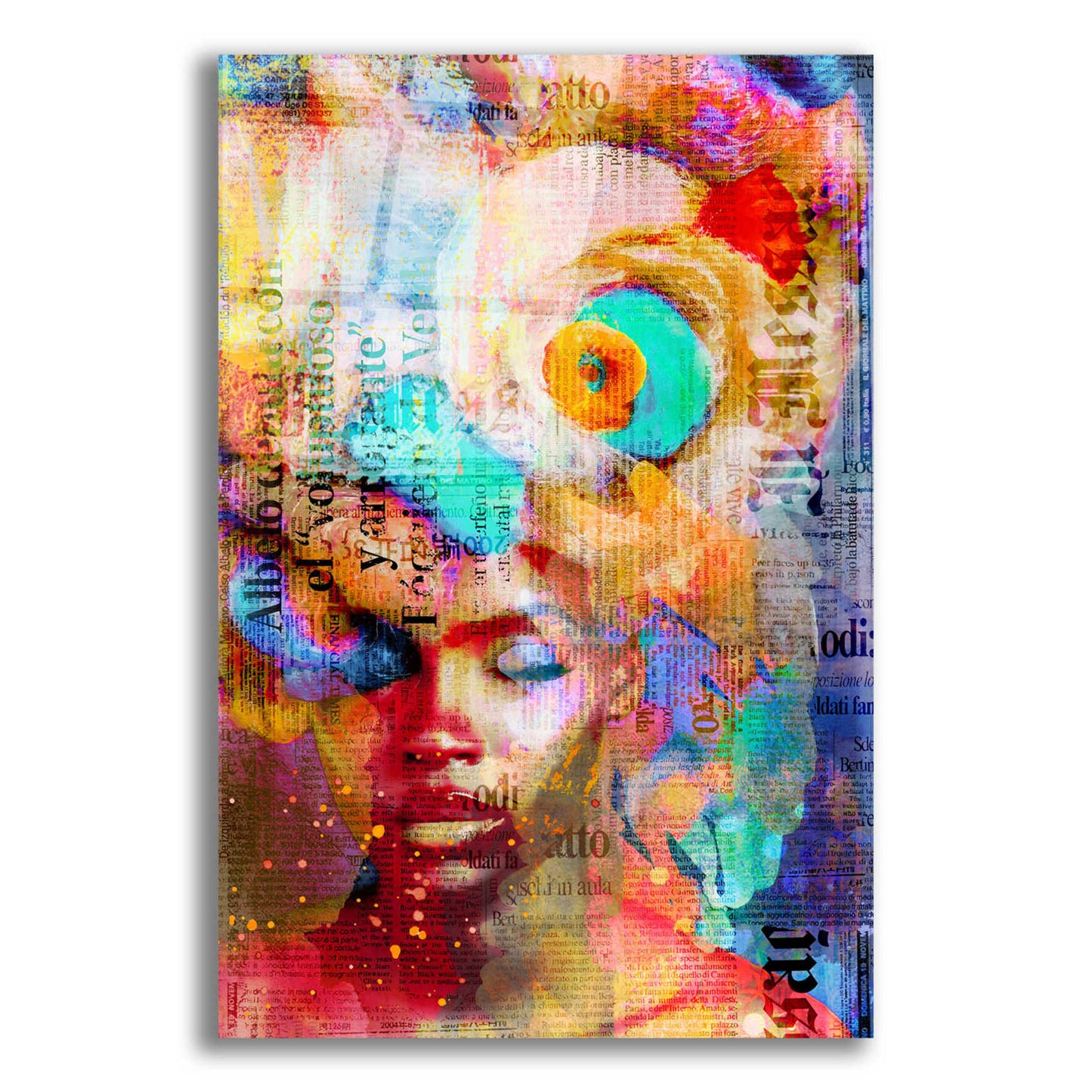 Epic Art 'New York City Girl' by Andrea Haase Acrylic Glass Wall Art,12x16