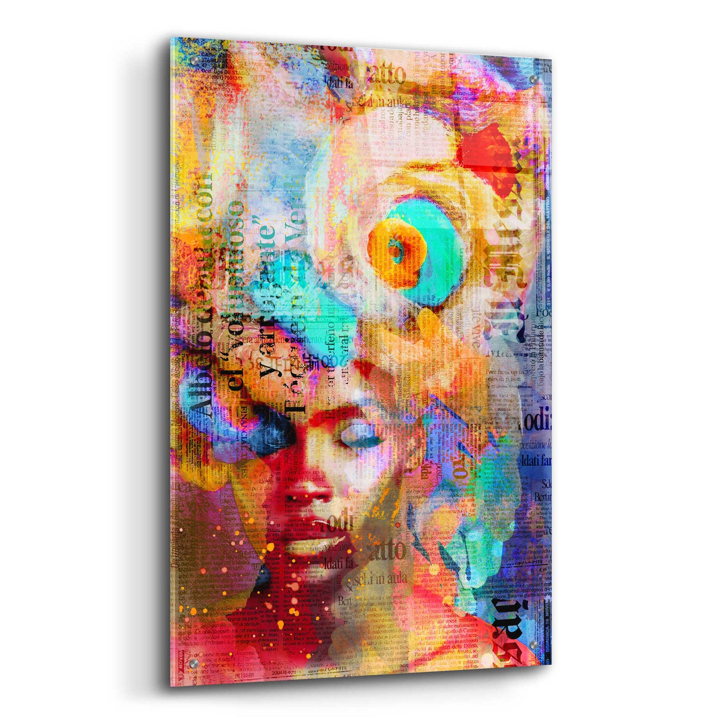 Epic Art 'New York City Girl' by Andrea Haase Acrylic Glass Wall Art,24x36