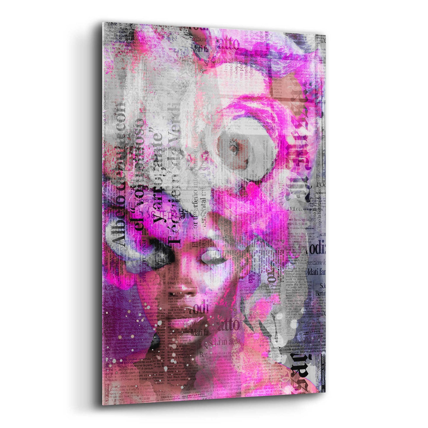 Epic Art 'New York City Girl Pink' by Andrea Haase Acrylic Glass Wall Art,12x16