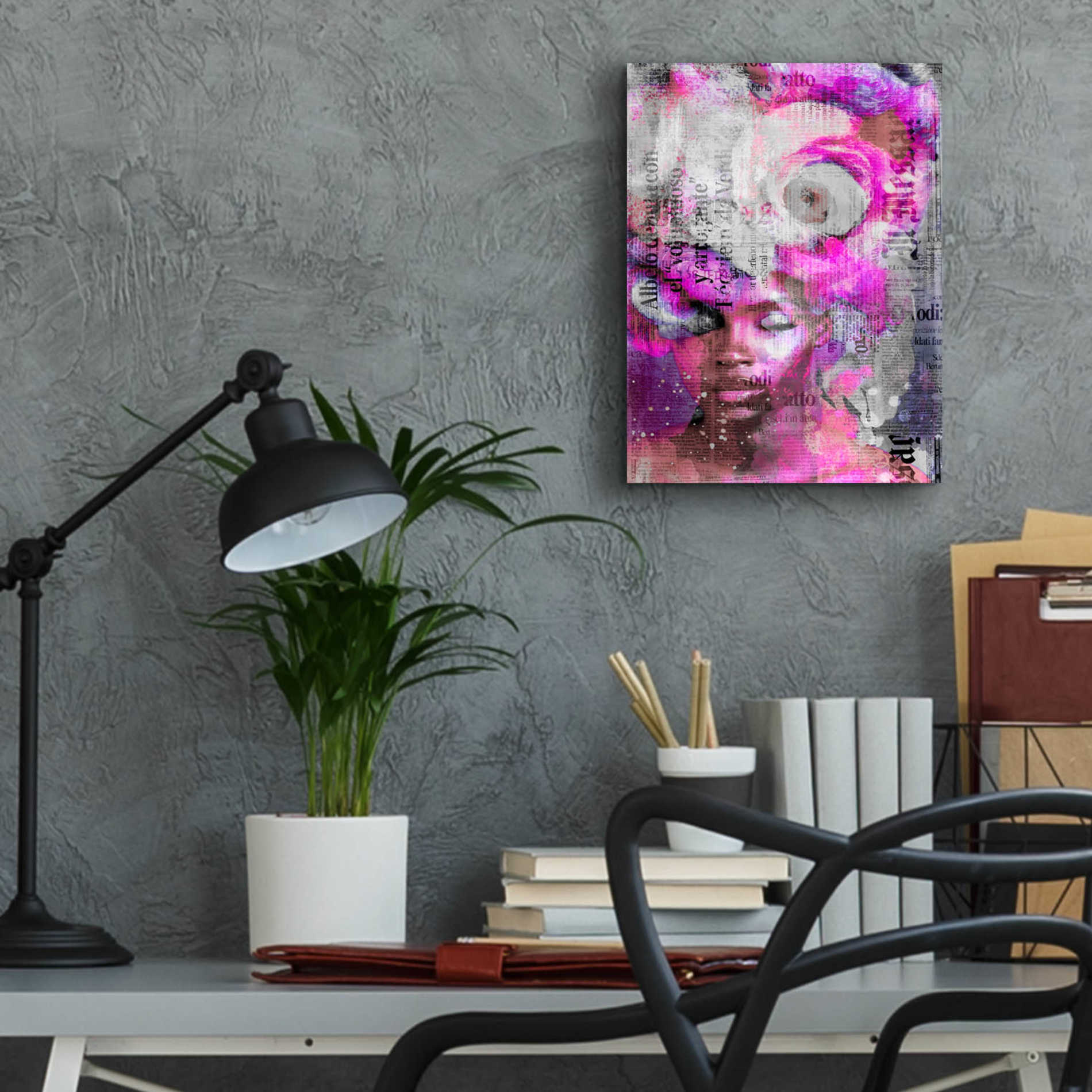 Epic Art 'New York City Girl Pink' by Andrea Haase Acrylic Glass Wall Art,12x16