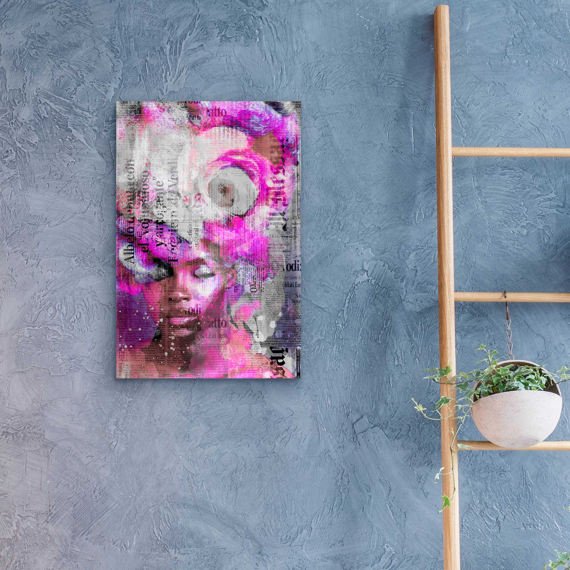 Epic Art 'New York City Girl Pink' by Andrea Haase Acrylic Glass Wall Art,16x24