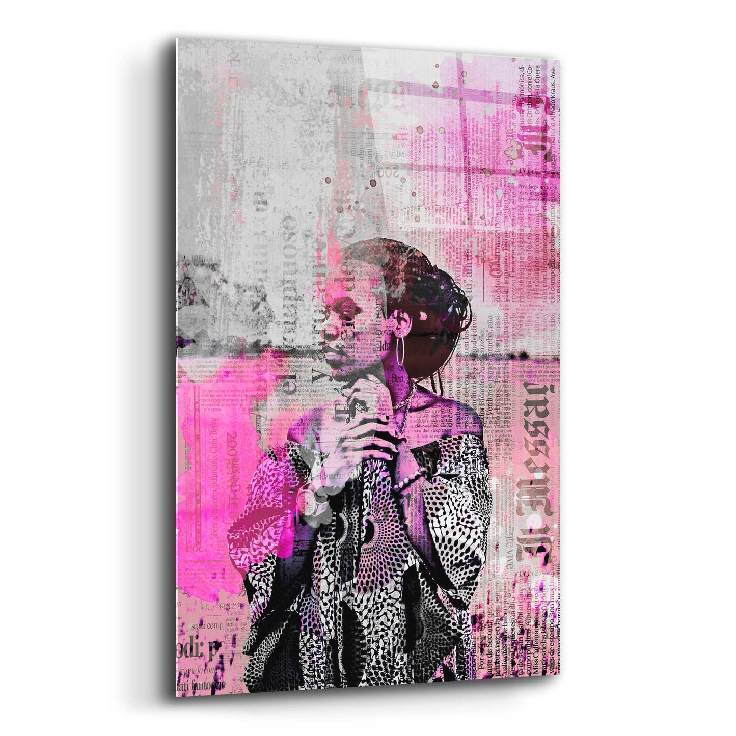 Epic Art 'Los Angeles City Girl Pink' by Andrea Haase Acrylic Glass Wall Art,12x16