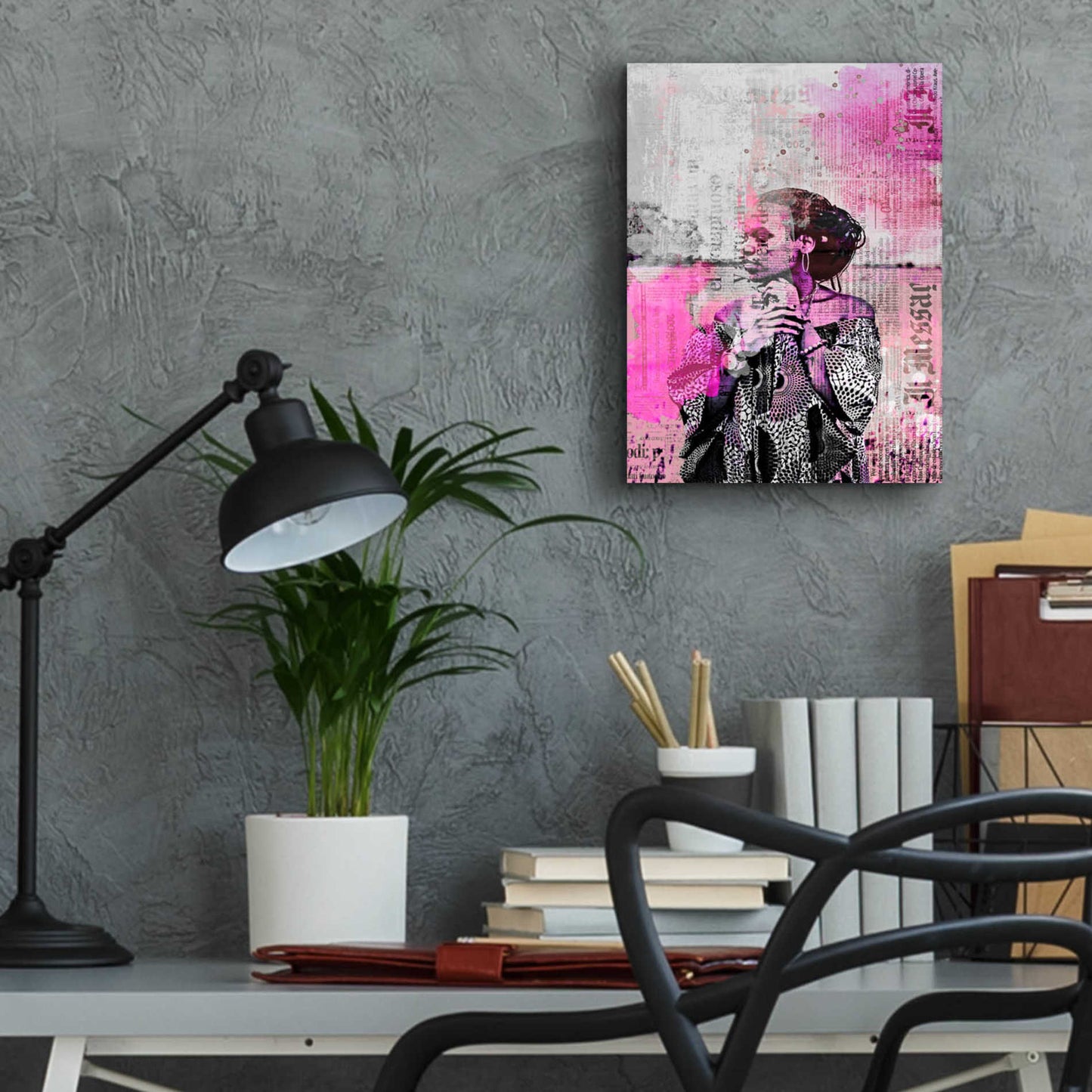 Epic Art 'Los Angeles City Girl Pink' by Andrea Haase Acrylic Glass Wall Art,12x16