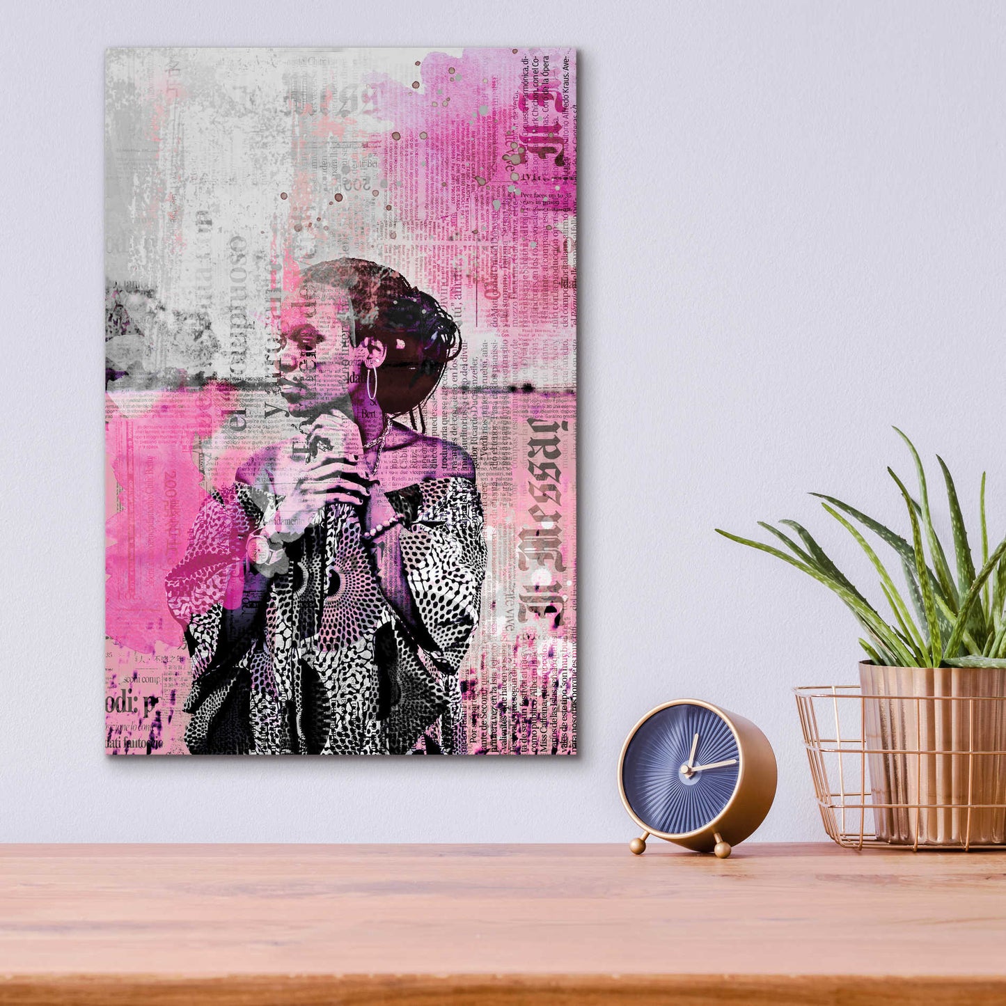 Epic Art 'Los Angeles City Girl Pink' by Andrea Haase Acrylic Glass Wall Art,12x16