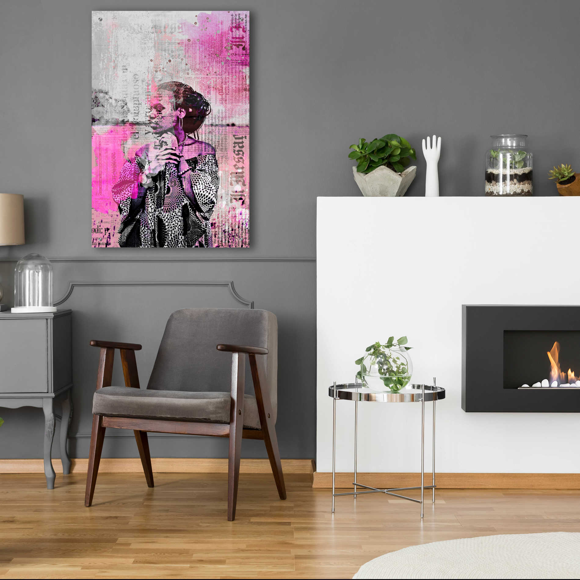 Epic Art 'Los Angeles City Girl Pink' by Andrea Haase Acrylic Glass Wall Art,24x36