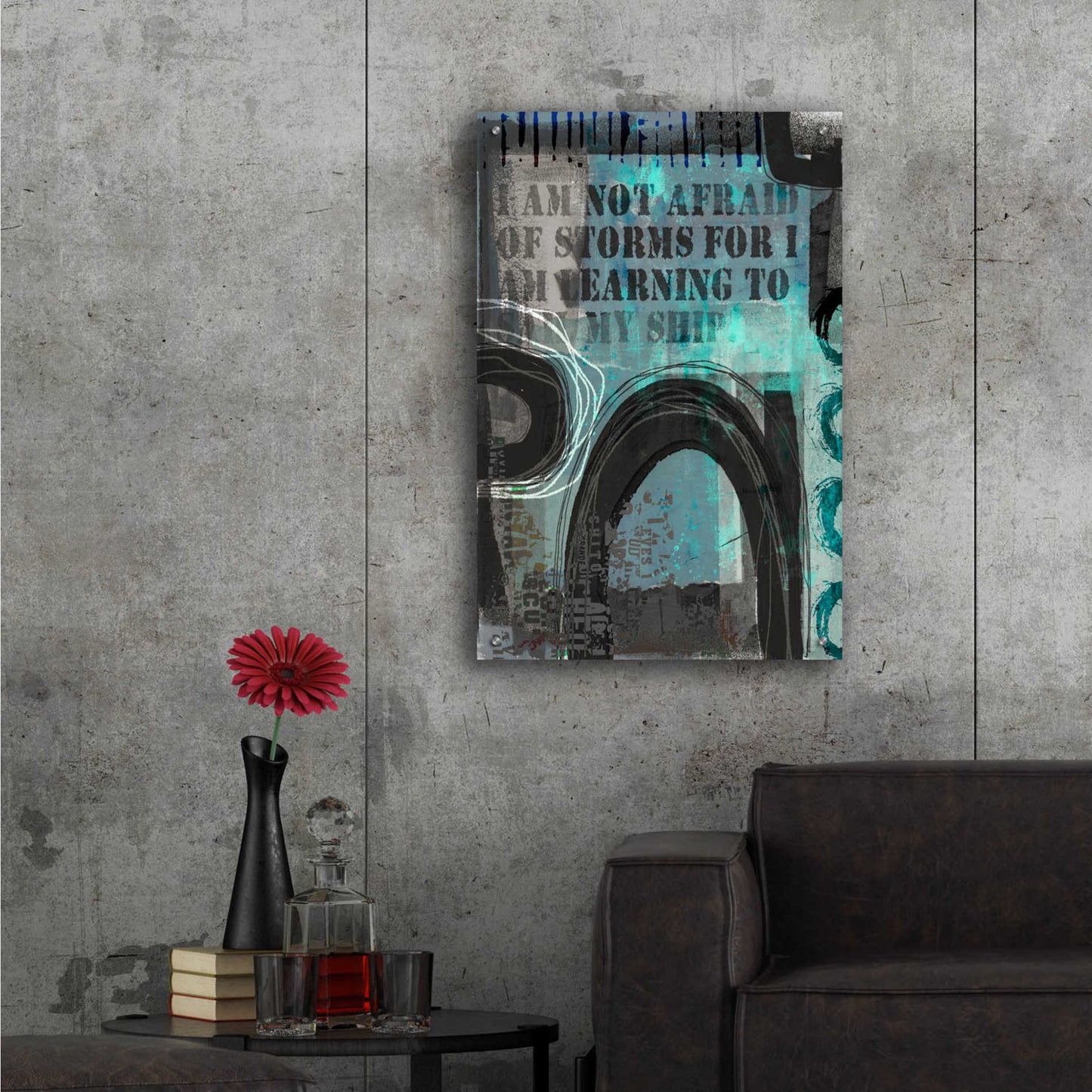 Epic Art 'Not Afraid Of Storms' by Andrea Haase Acrylic Glass Wall Art,24x36