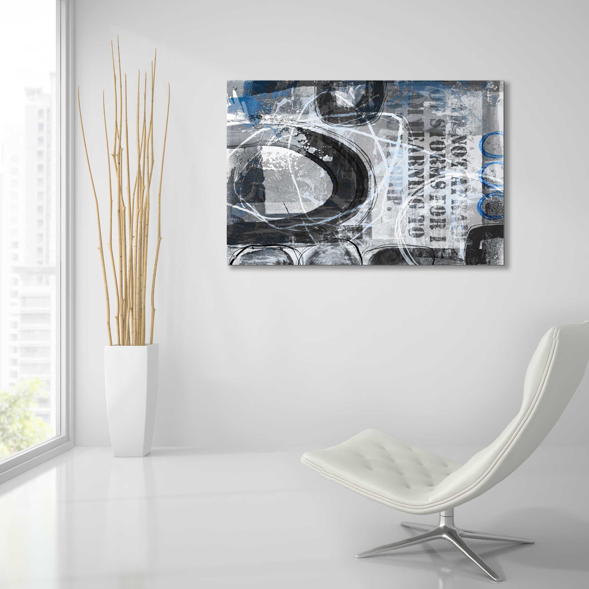 Epic Art 'Stormy Waters' by Andrea Haase Acrylic Glass Wall Art,36x24