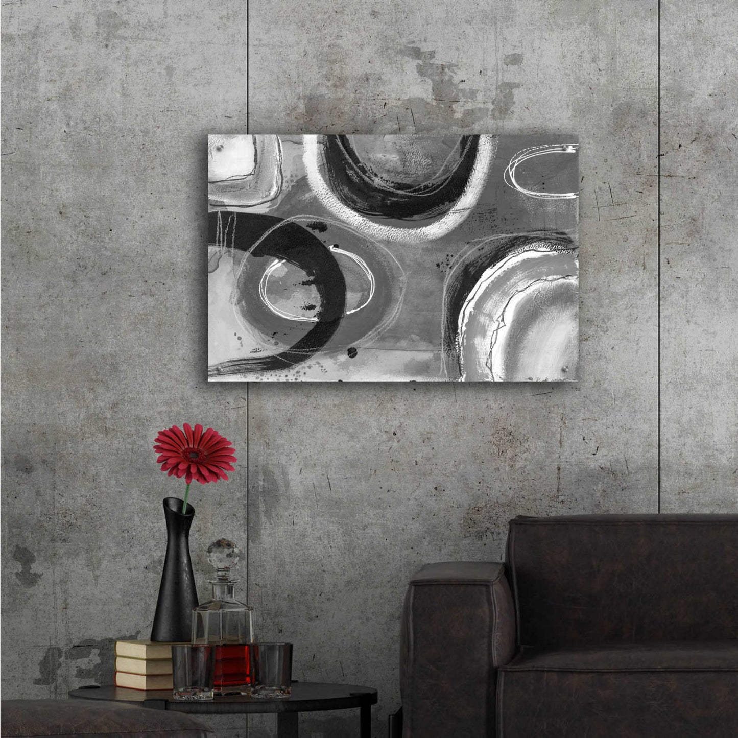 Epic Art 'Inner Circle' by Andrea Haase Acrylic Glass Wall Art,36x24