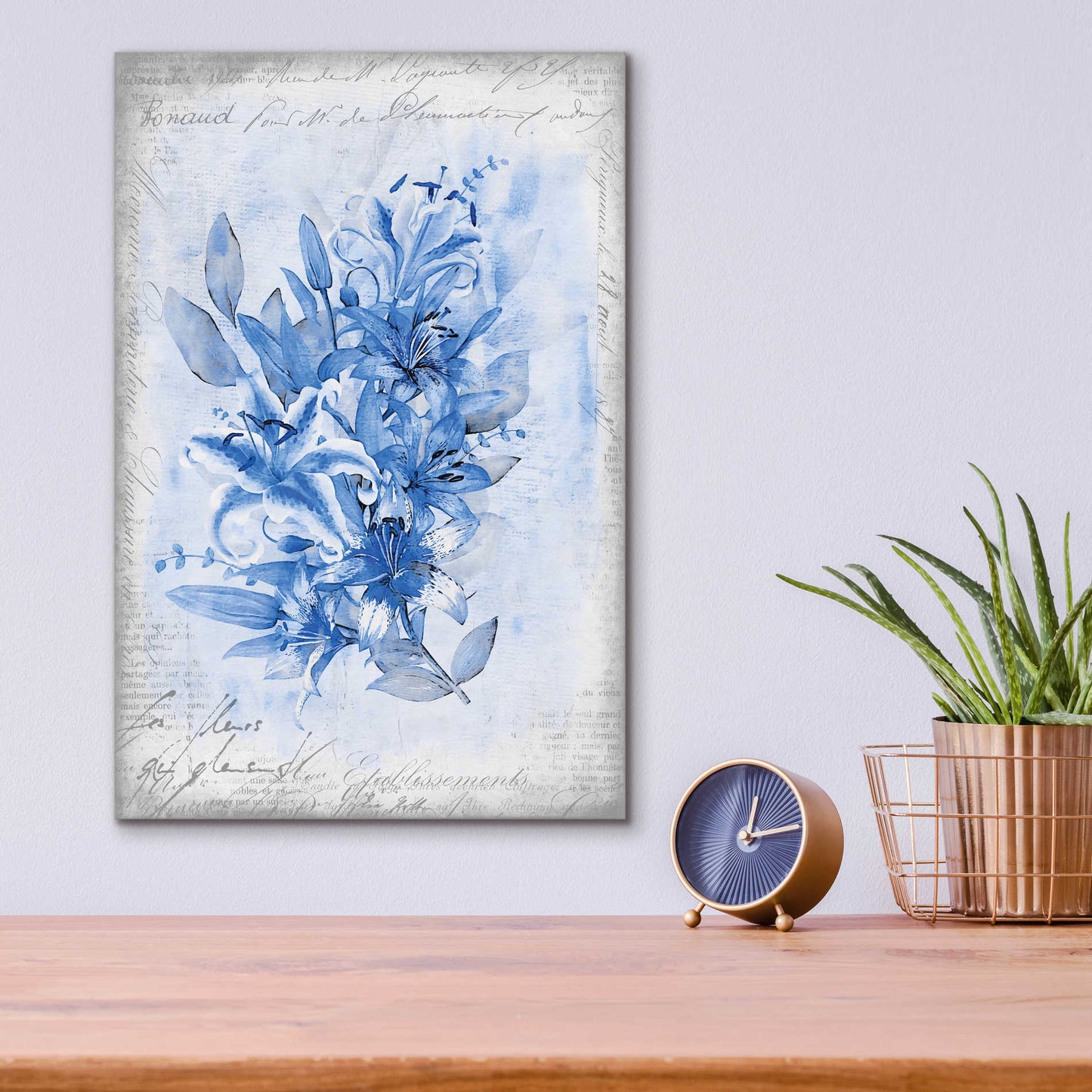 Epic Art 'Blue Summer Dream' by Andrea Haase Acrylic Glass Wall Art,12x16