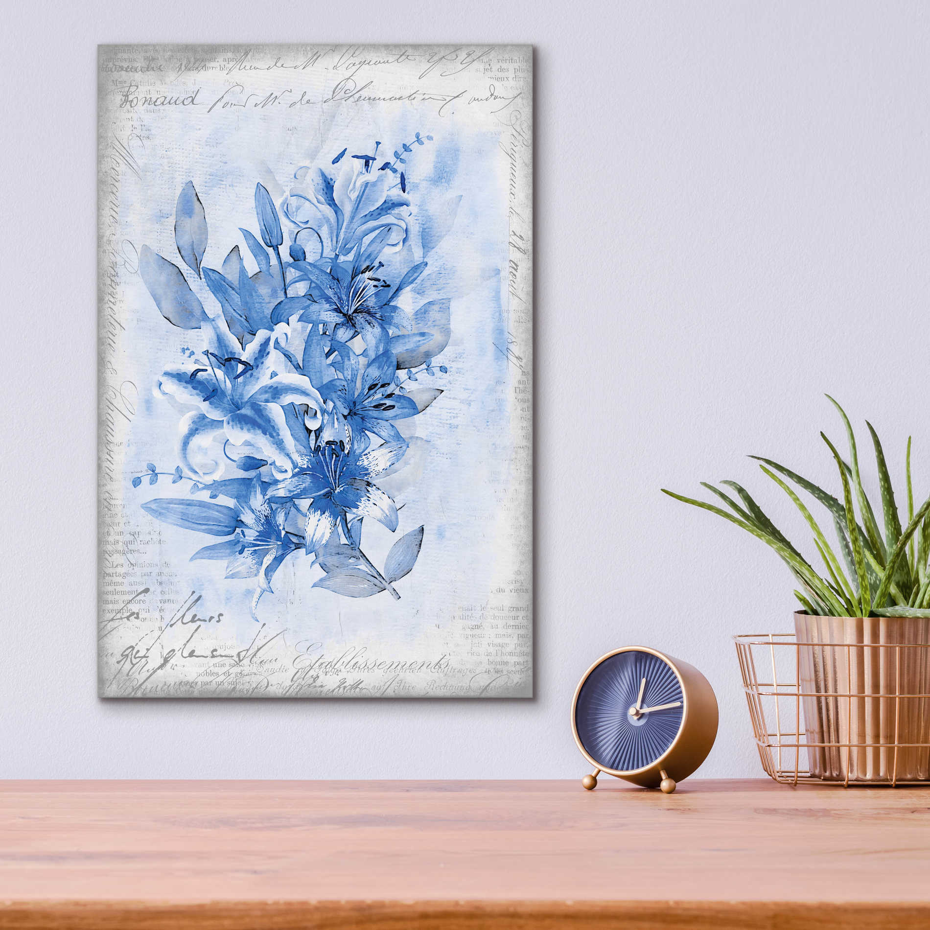 Epic Art 'Blue Summer Dream' by Andrea Haase Acrylic Glass Wall Art,12x16