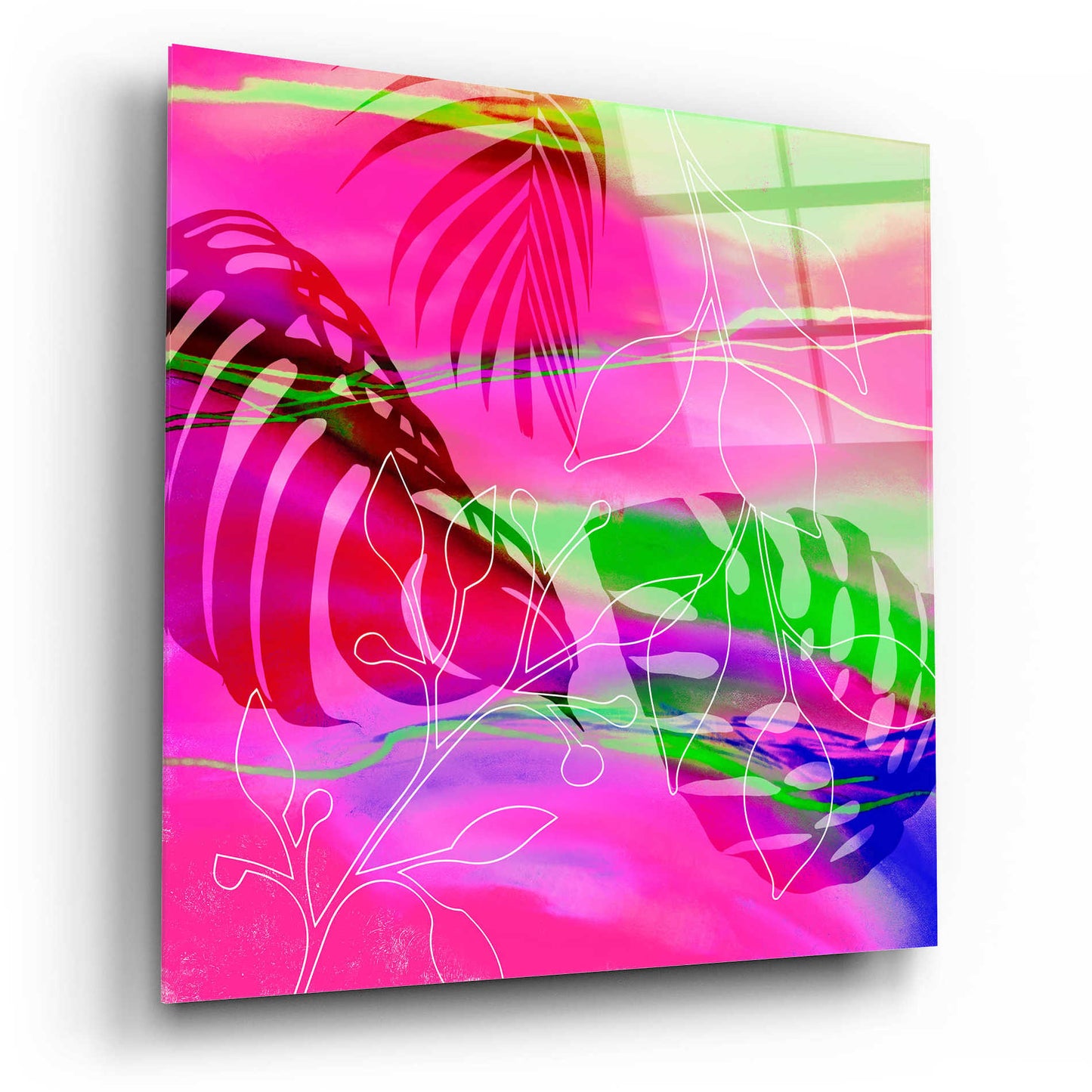 Epic Art 'Tropical Vibe' by Andrea Haase Acrylic Glass Wall Art,12x12