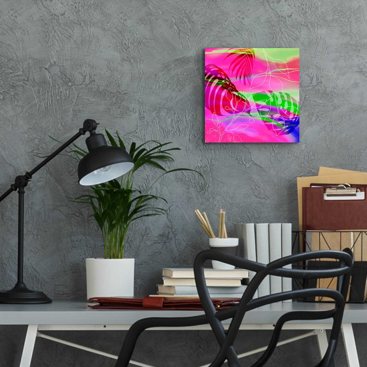 Epic Art 'Tropical Vibe' by Andrea Haase Acrylic Glass Wall Art,12x12