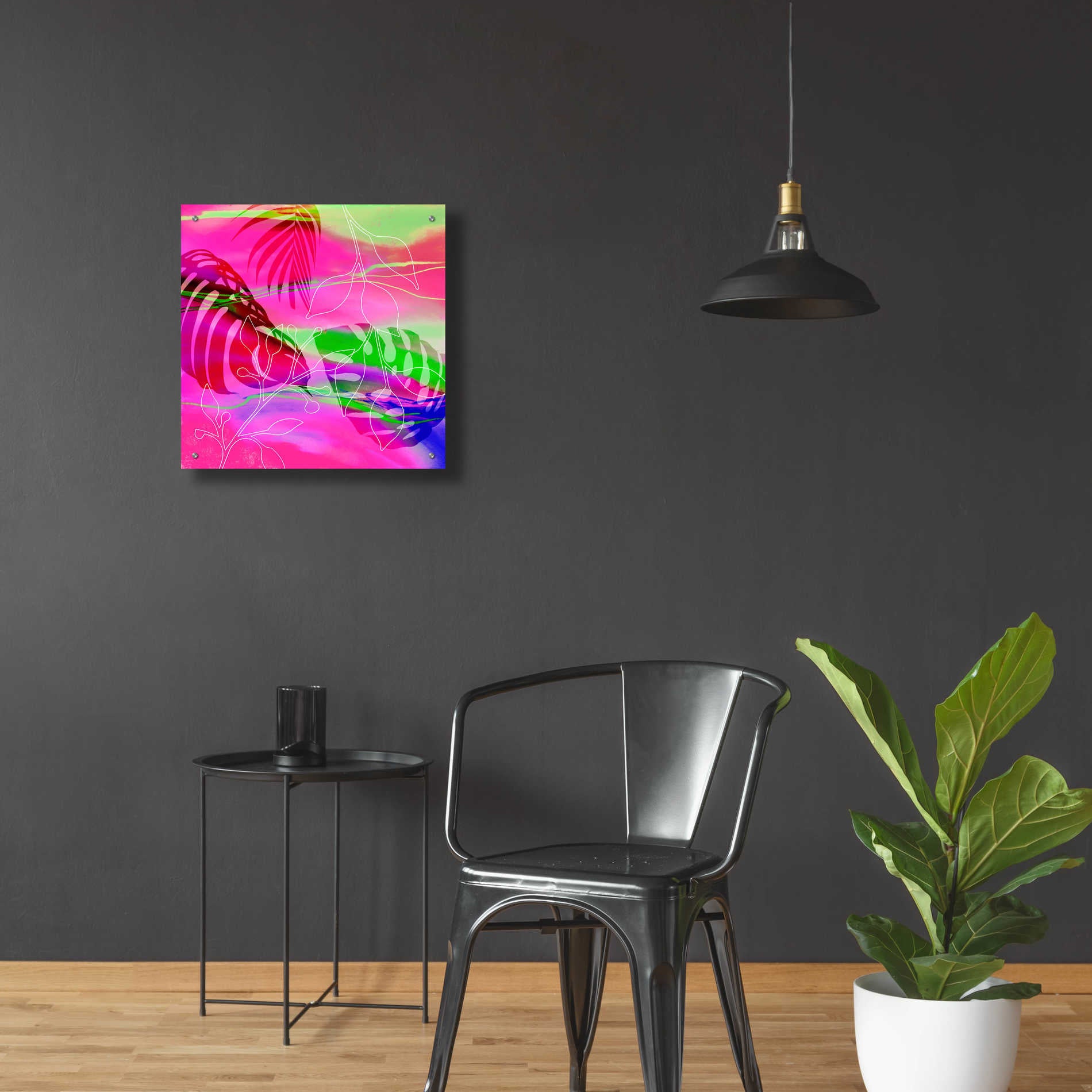 Epic Art 'Tropical Vibe' by Andrea Haase Acrylic Glass Wall Art,24x24